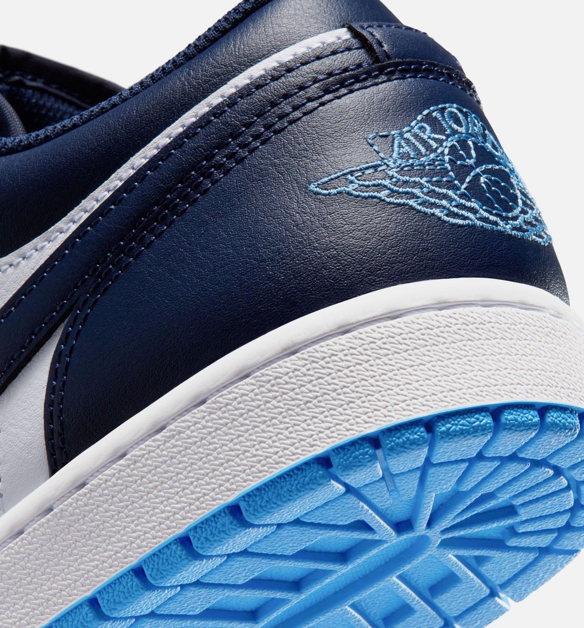 Air Jordan 1 Low Mens Lifestyle Shoe - Midnight Navy/University Blue/White