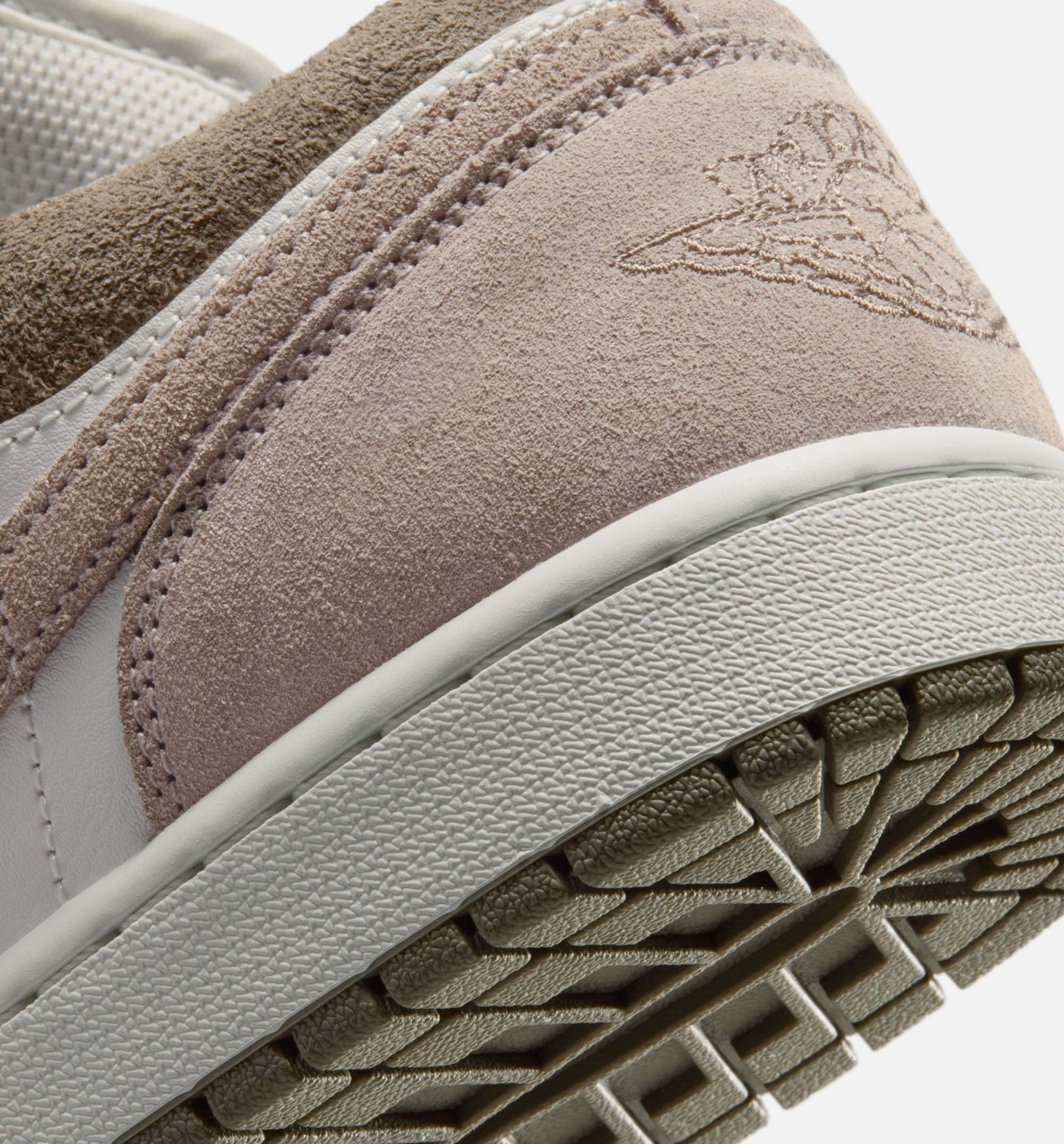 Air Jordan 1 Low Mens Lifestyle Shoe - Olive Grey/Enigma Stone/Summit White
