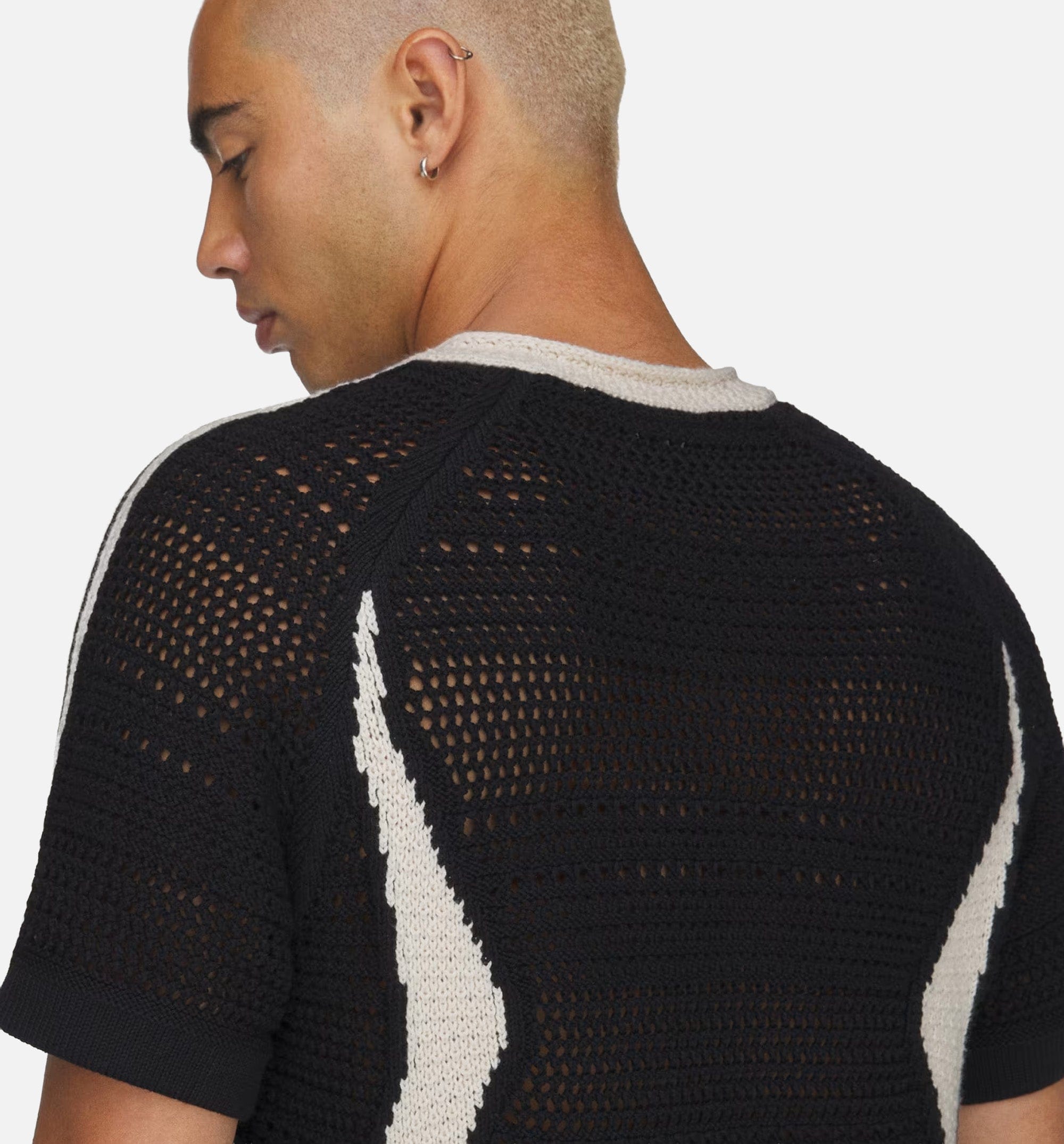 adidas CLOT Knit By Edison Chen Mens Jersey - Black/Wonder White