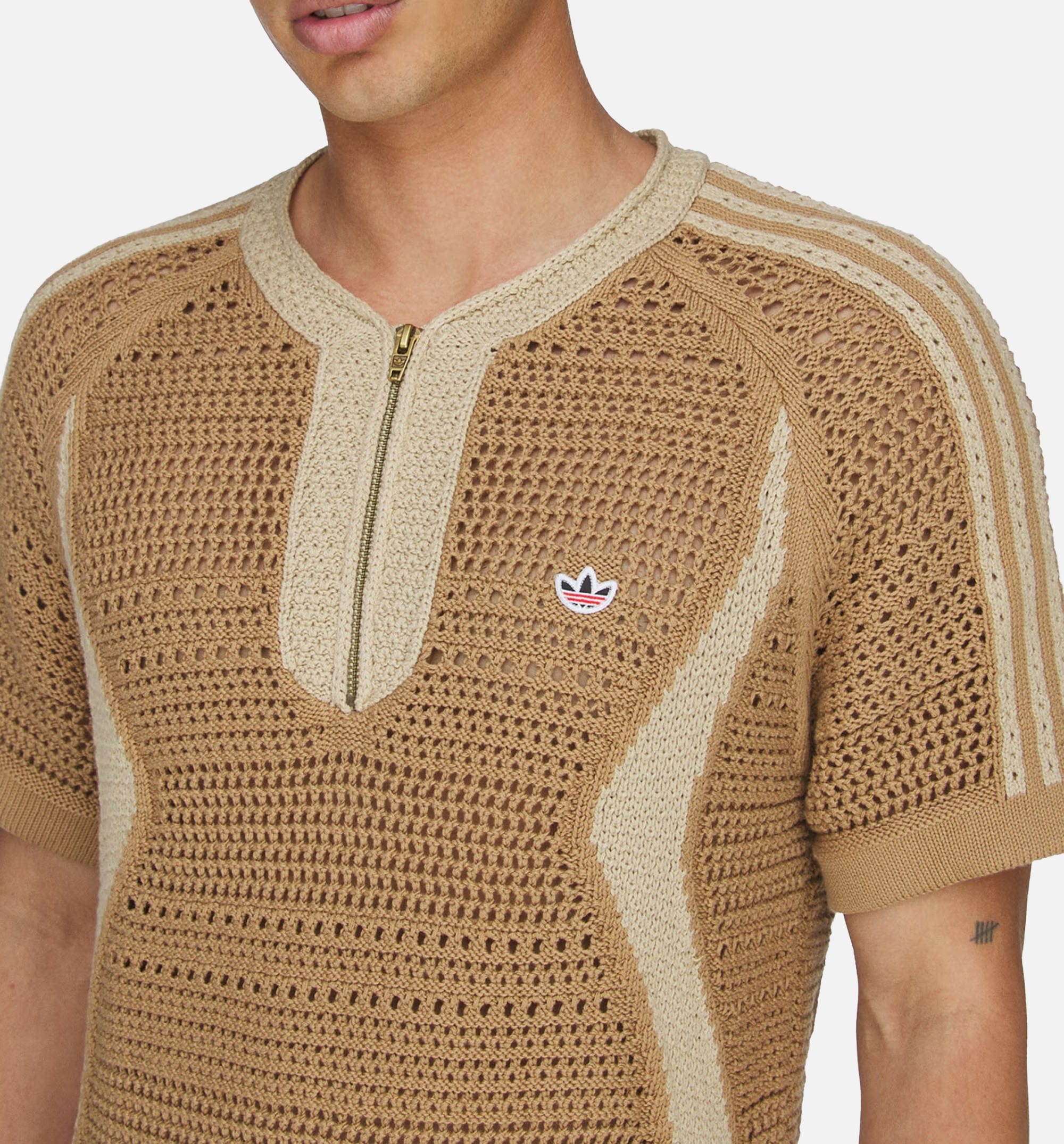 adidas CLOT Knit By Edison Chen Mens Jersey - Cardboard
