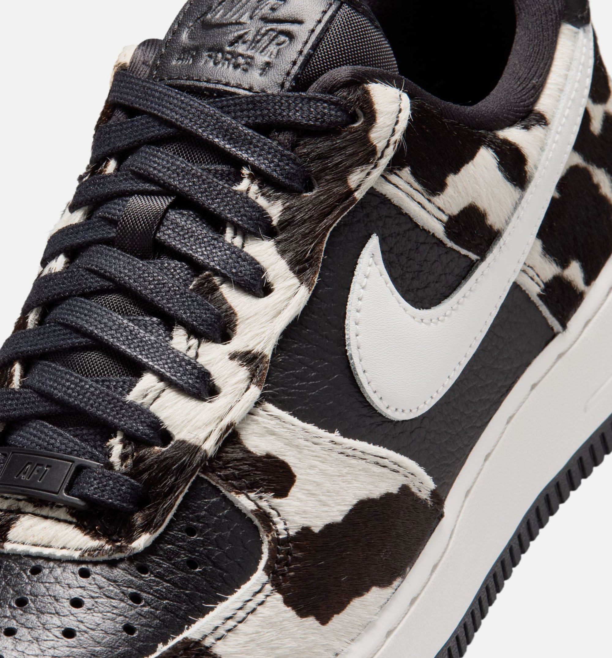 Nike Air Force 1 Low Cow Print Womens Lifestyle Shoe - Black/Phantom/Black