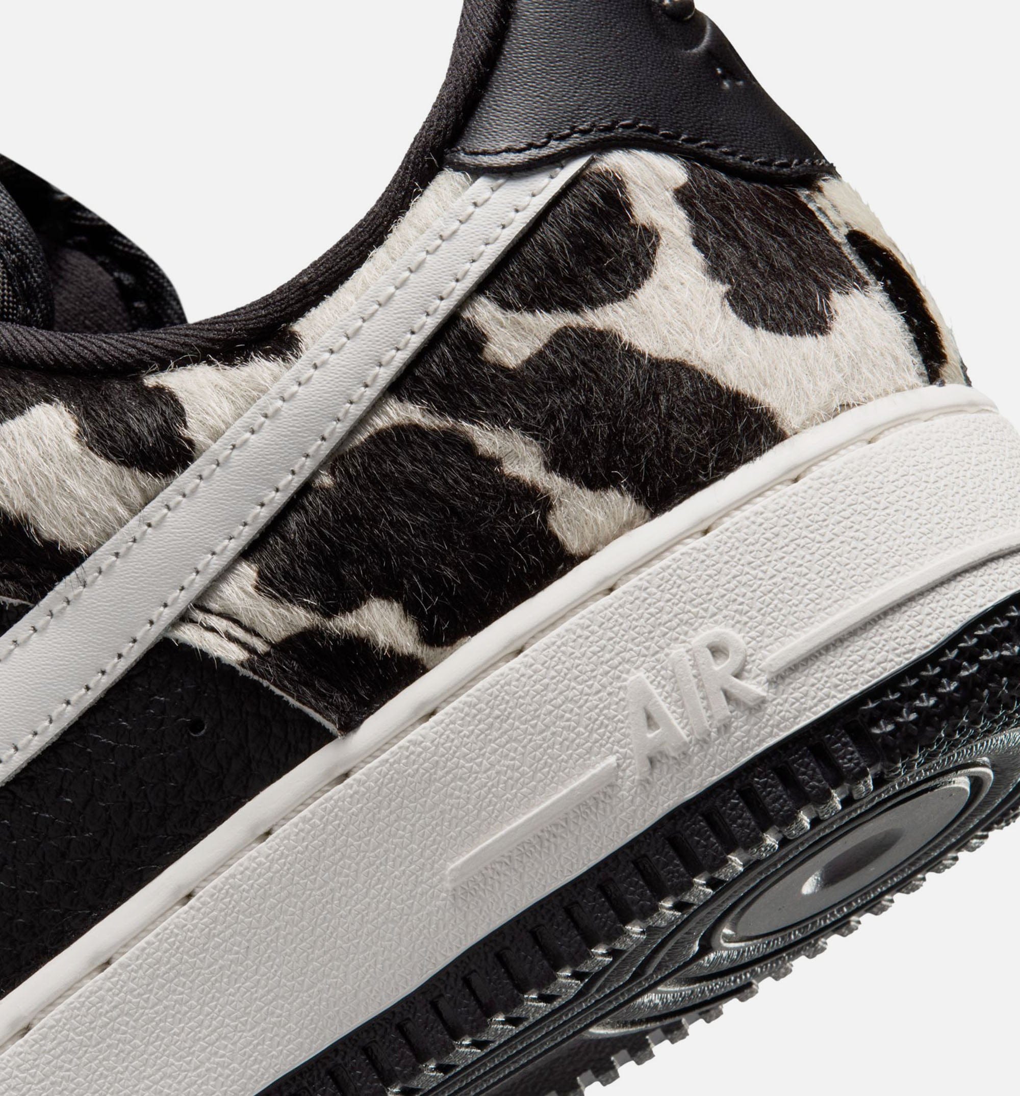 Nike Air Force 1 Low Cow Print Womens Lifestyle Shoe - Black/Phantom/Black