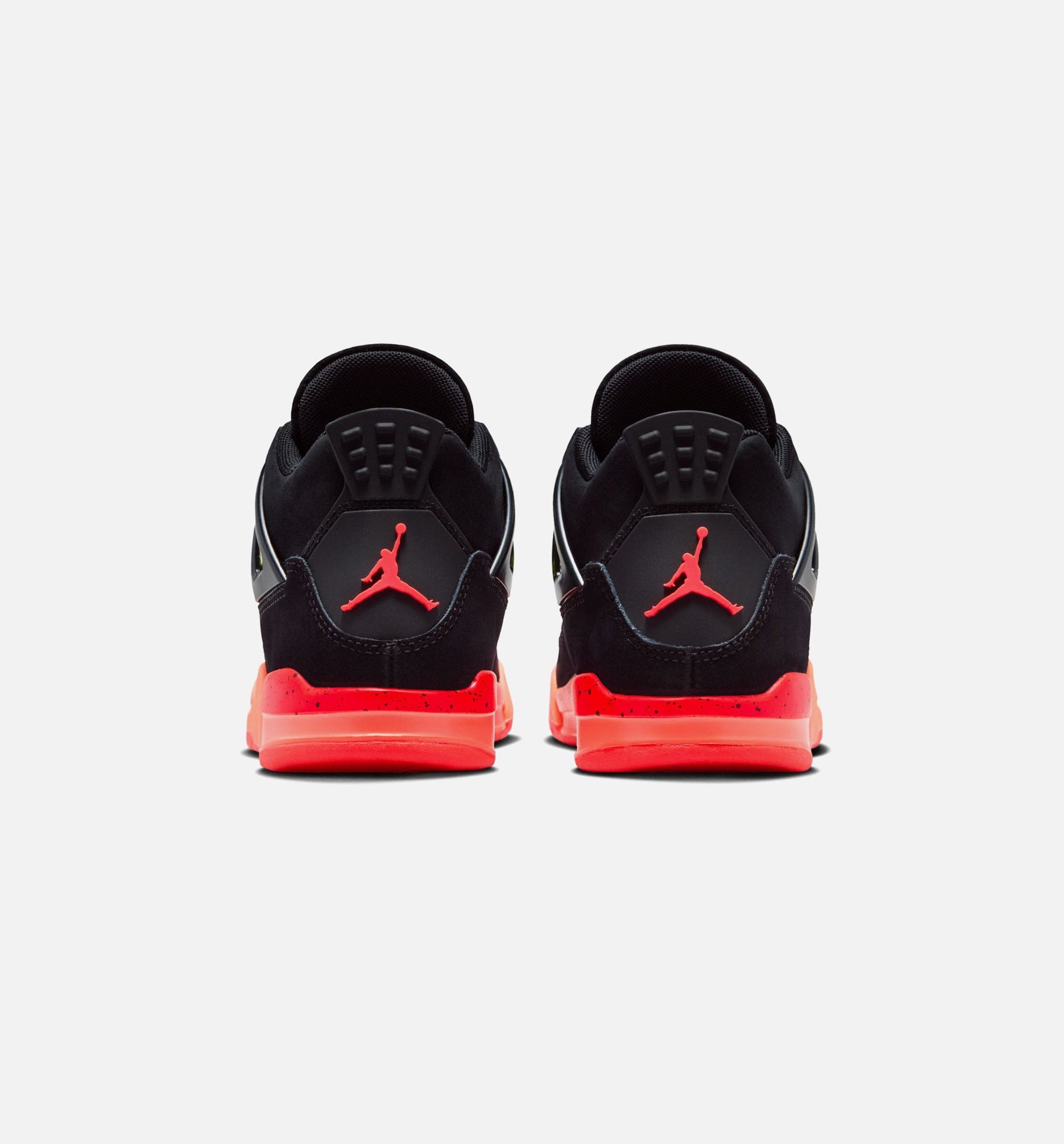 Air Jordan 4 Retro Black Infrared 23 Preschool Lifestyle Shoe - Black/Infrared 23/Bright Mango