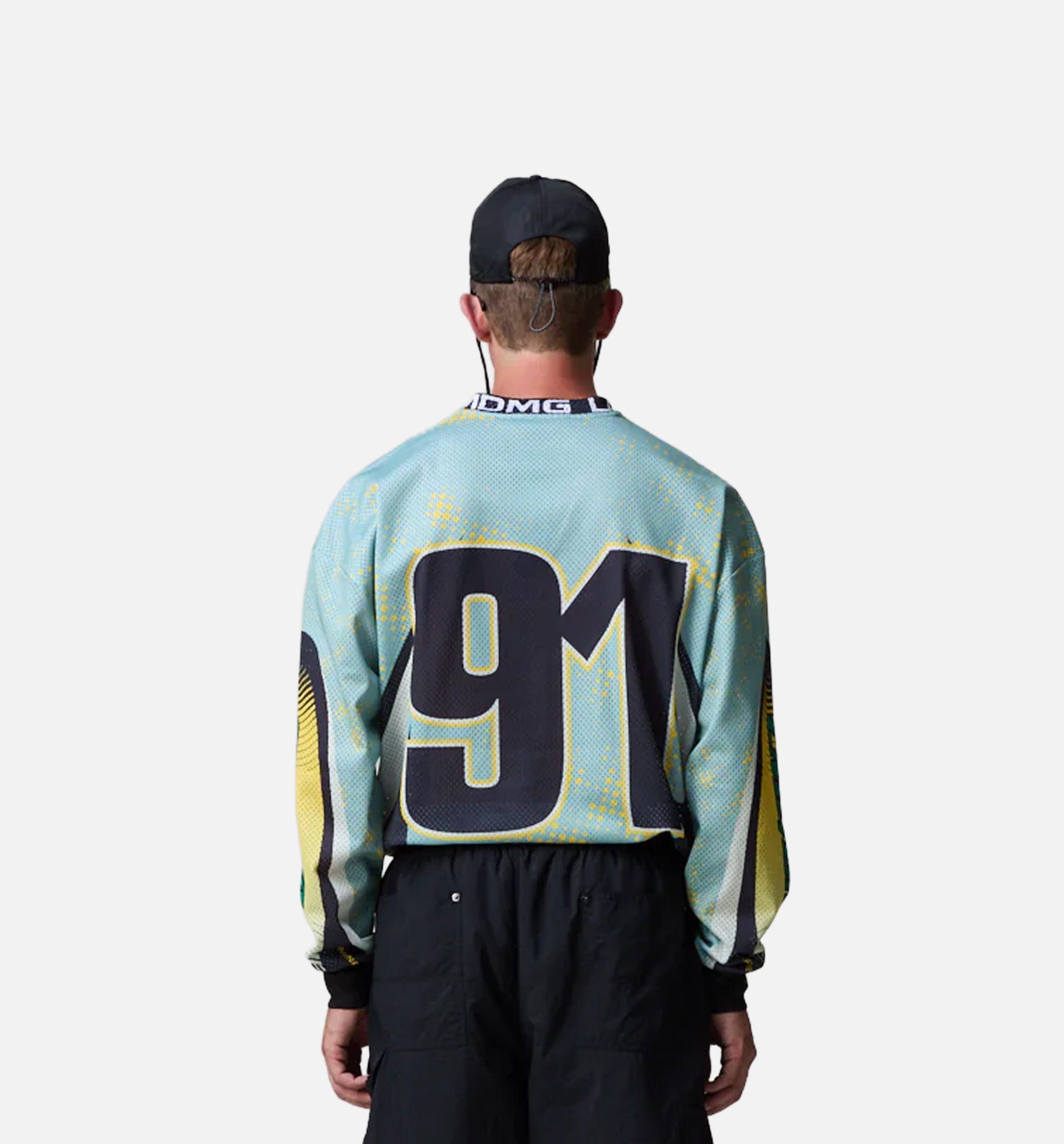 CRIMINAL DAMAGE Soccer Mens Jersey - Mint/Black