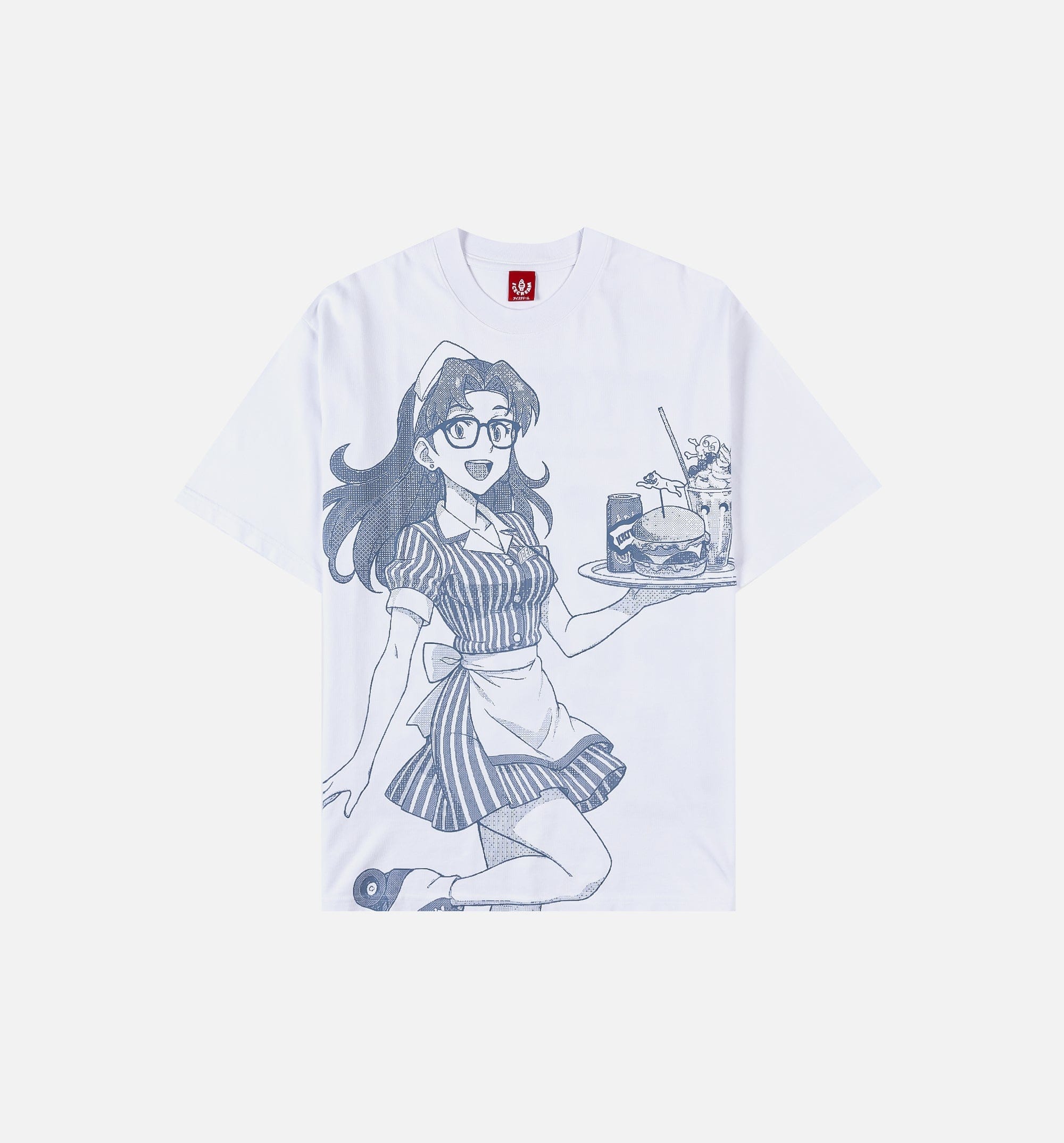 ICE CREAM Order Up Mens Short Sleeve Shirt - White