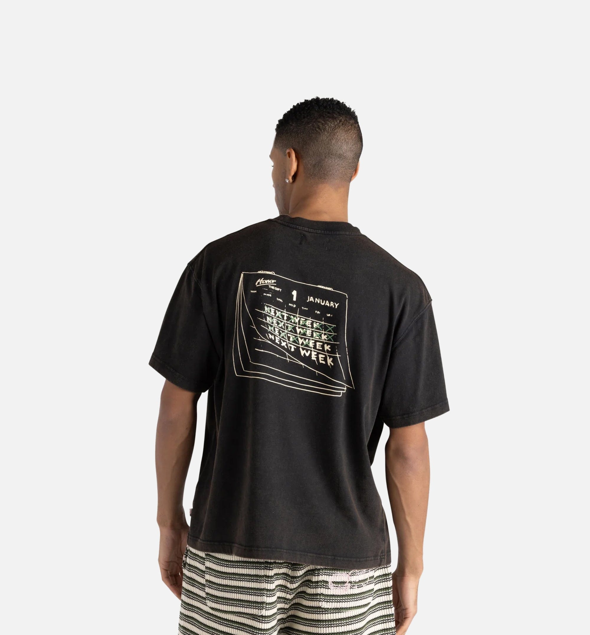 HONOR Nothing Changes Mens Short Sleeve Shirt - Black
