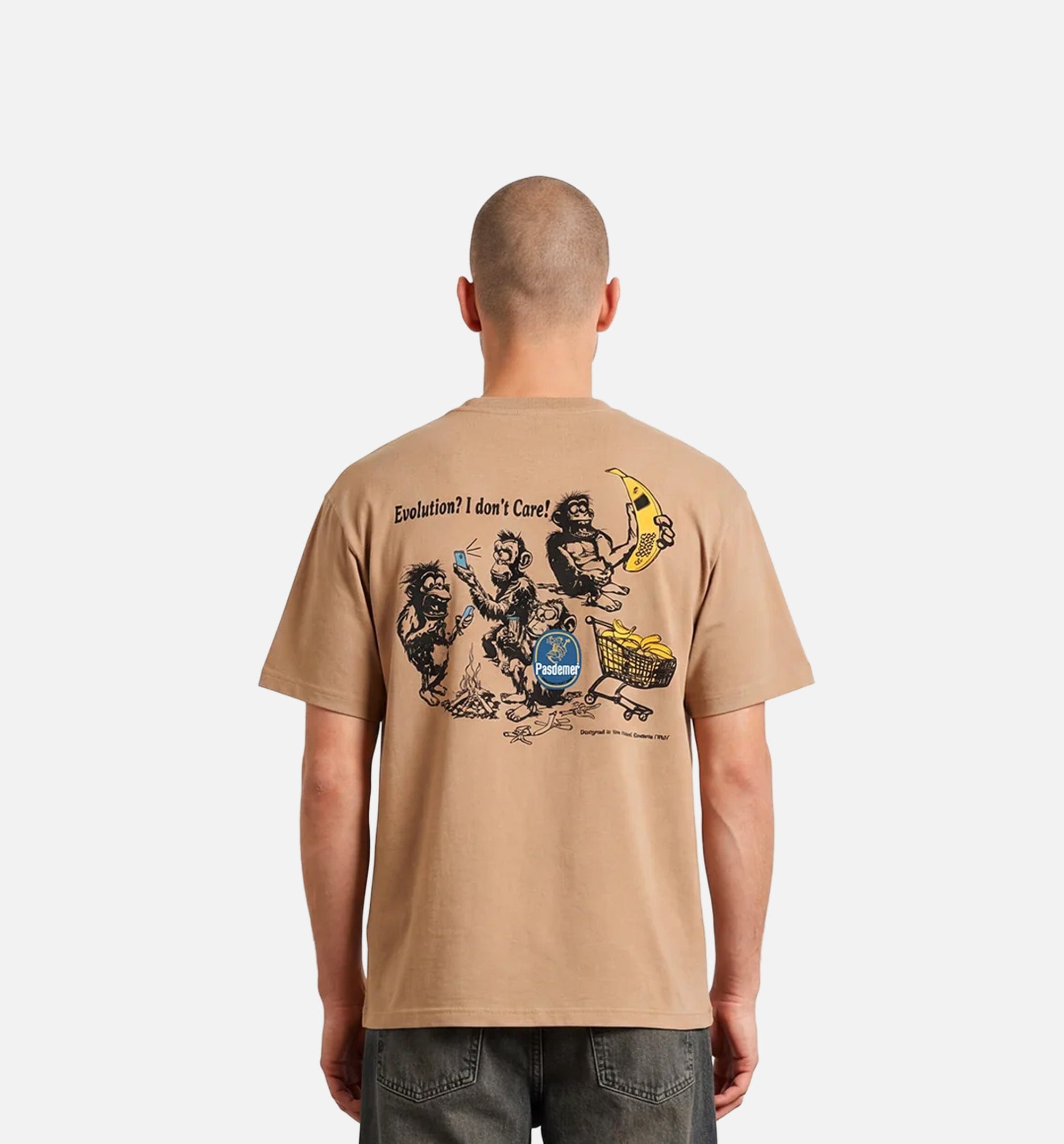 PASDEMER Evolution Mens Short Sleeve Shirt - Light Brown