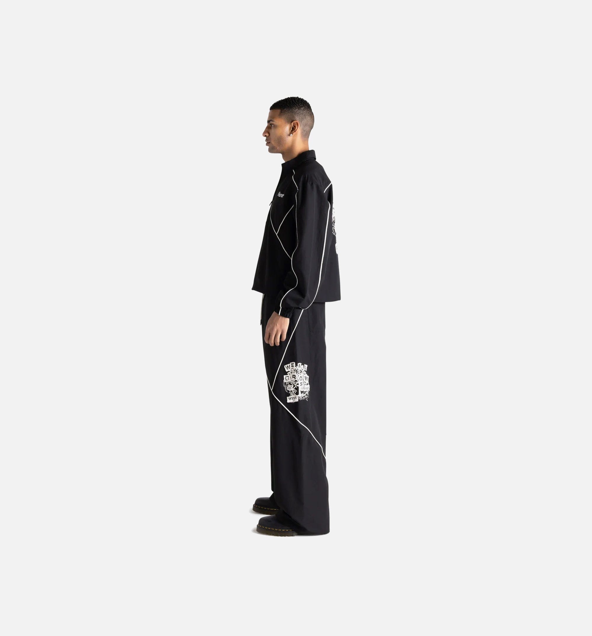 HONOR Washed Twill Mens Pant - Black/White