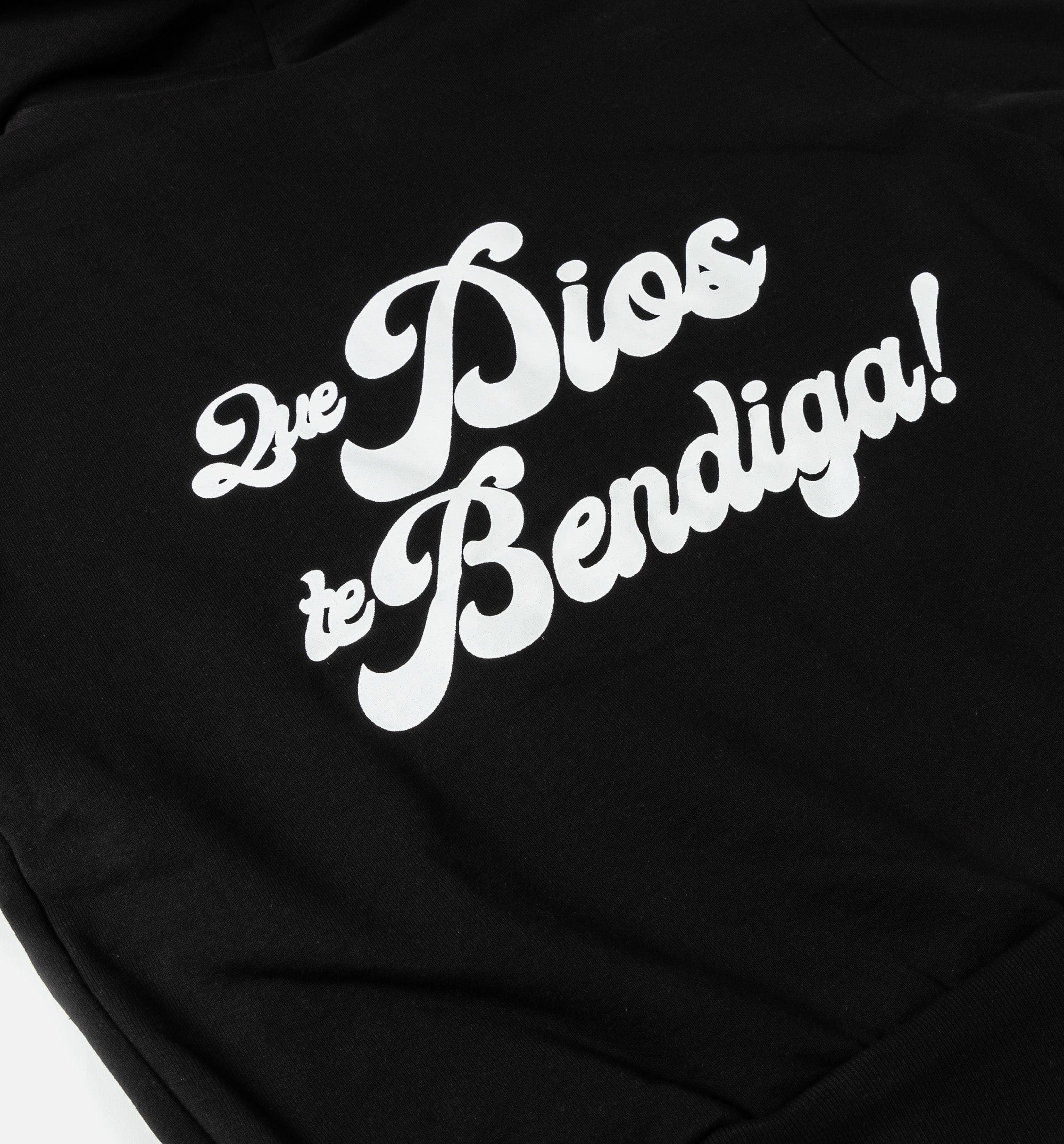 BUENO Beniga Logo Zip Up Mens Hoodie - Black/White