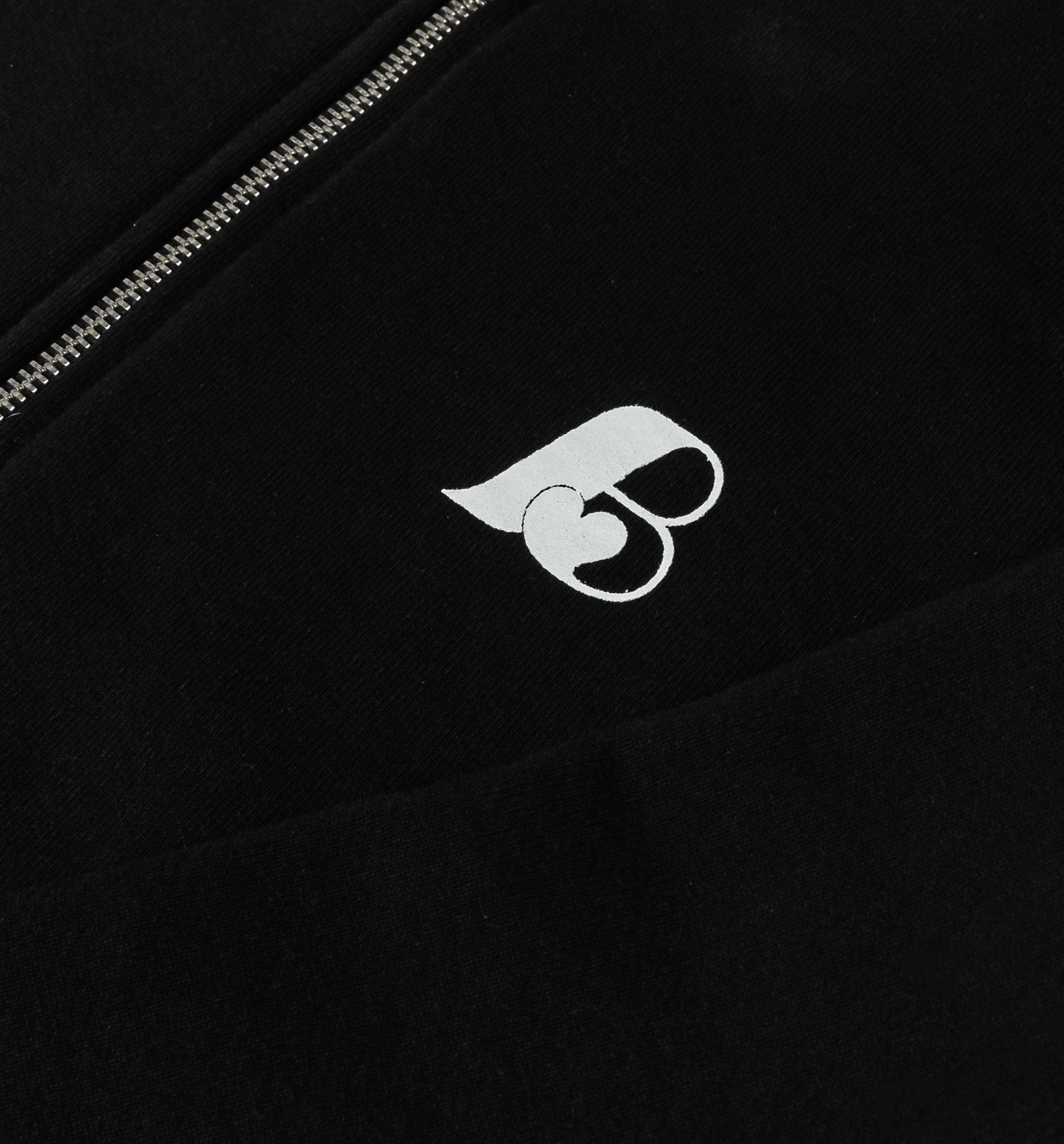 BUENO Beniga Logo Zip Up Mens Hoodie - Black/White