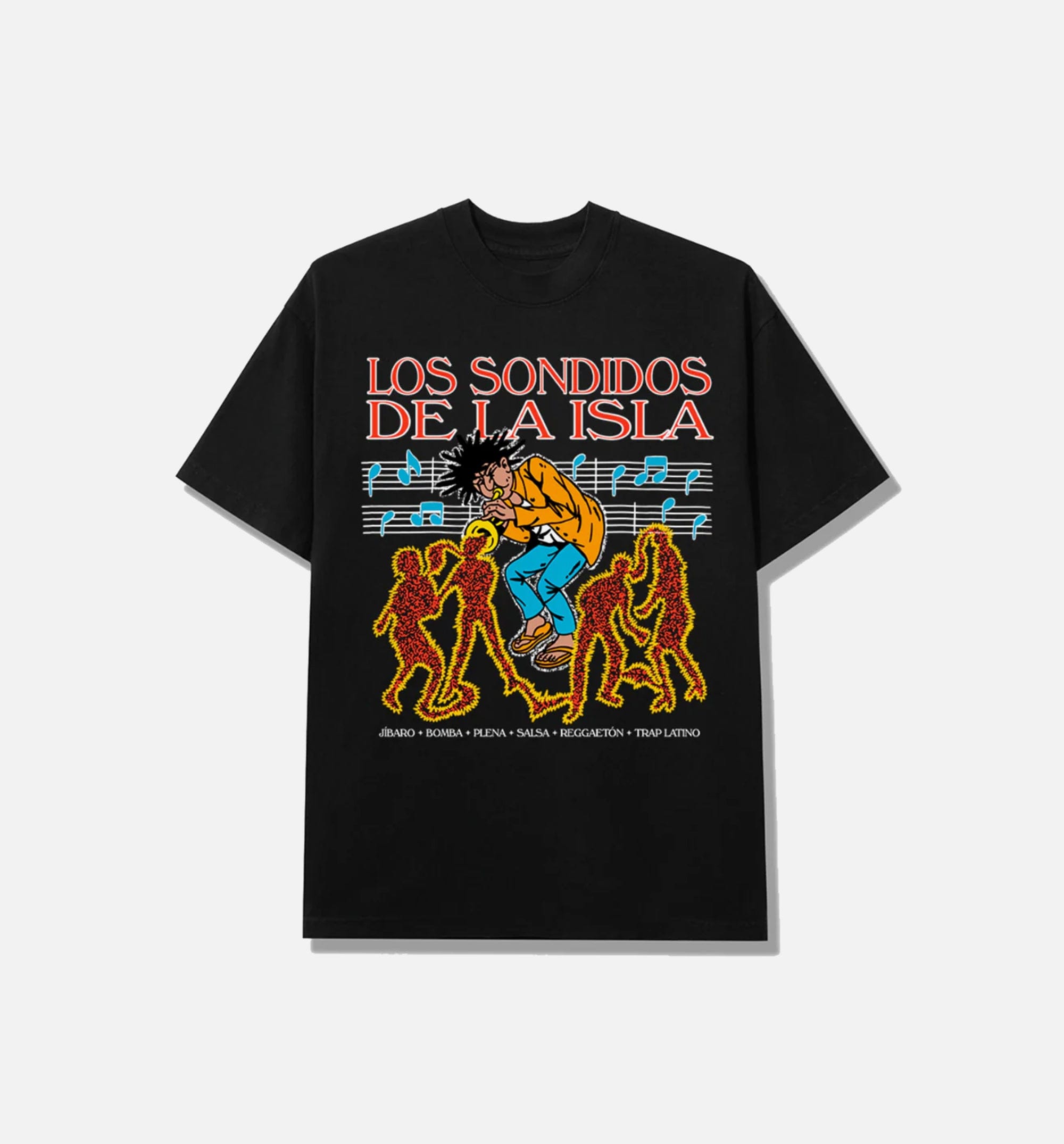 BUENO Sonidos De La Isla Mens Short Sleeve Shirt - Black