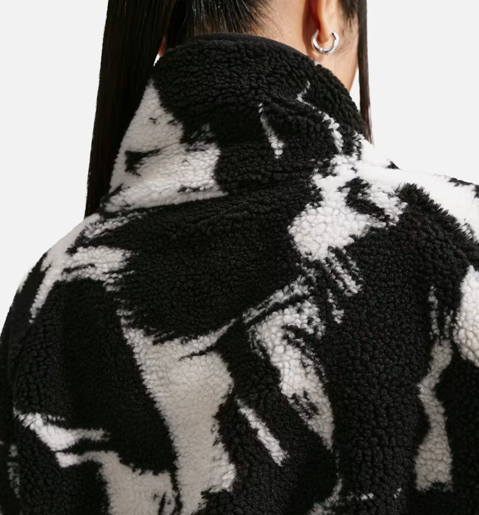 Nike NSW Oversized High Pile Fleece Womens Sweater - Black/Black/Black/Sail