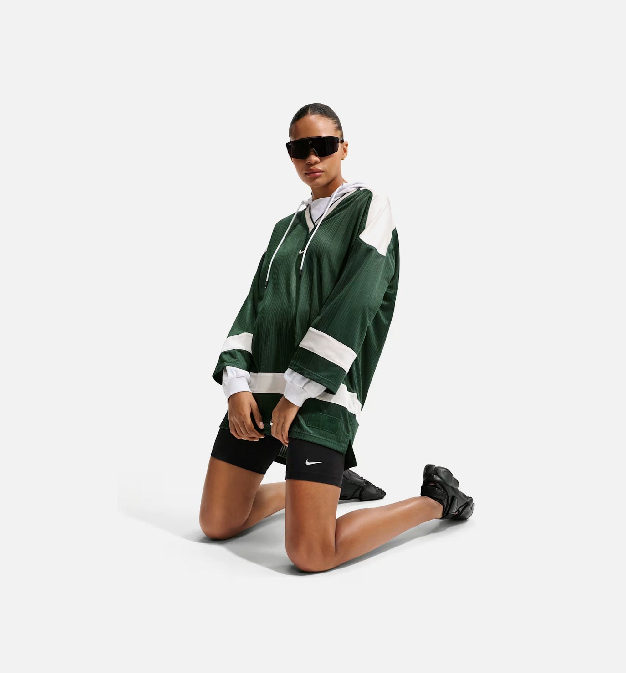 Nike NSW Oversized Tunic Womens Jersey - Fir/Chalk/Chalk