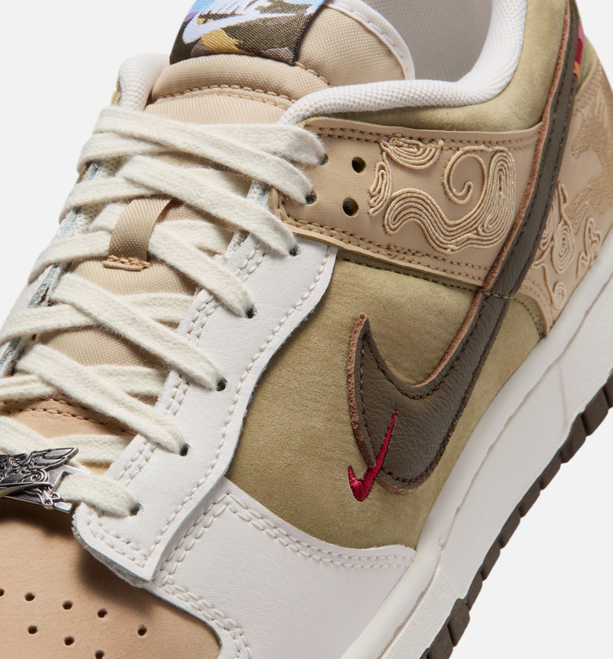 Nike Dunk Low SE Lunar New Year Mens Lifestyle Shoe - Linen/Phantom/Neutral Olive/Dark Hazel