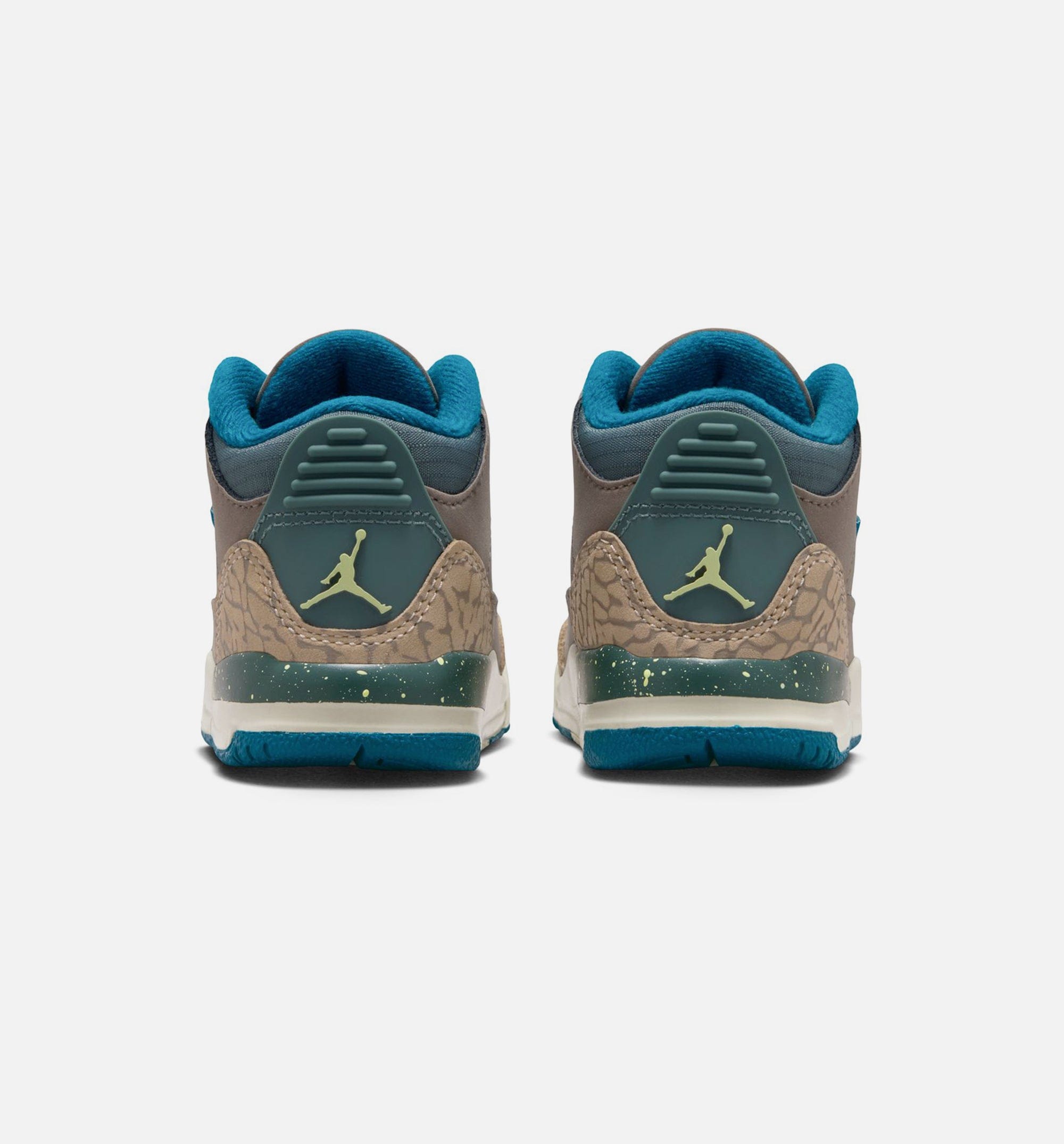 Air Jordan 3 Retro Olive Grey Infant Toddler Lifestlye Shoe - Olive Grey/Green Abyss/Khaki/Sea Glass