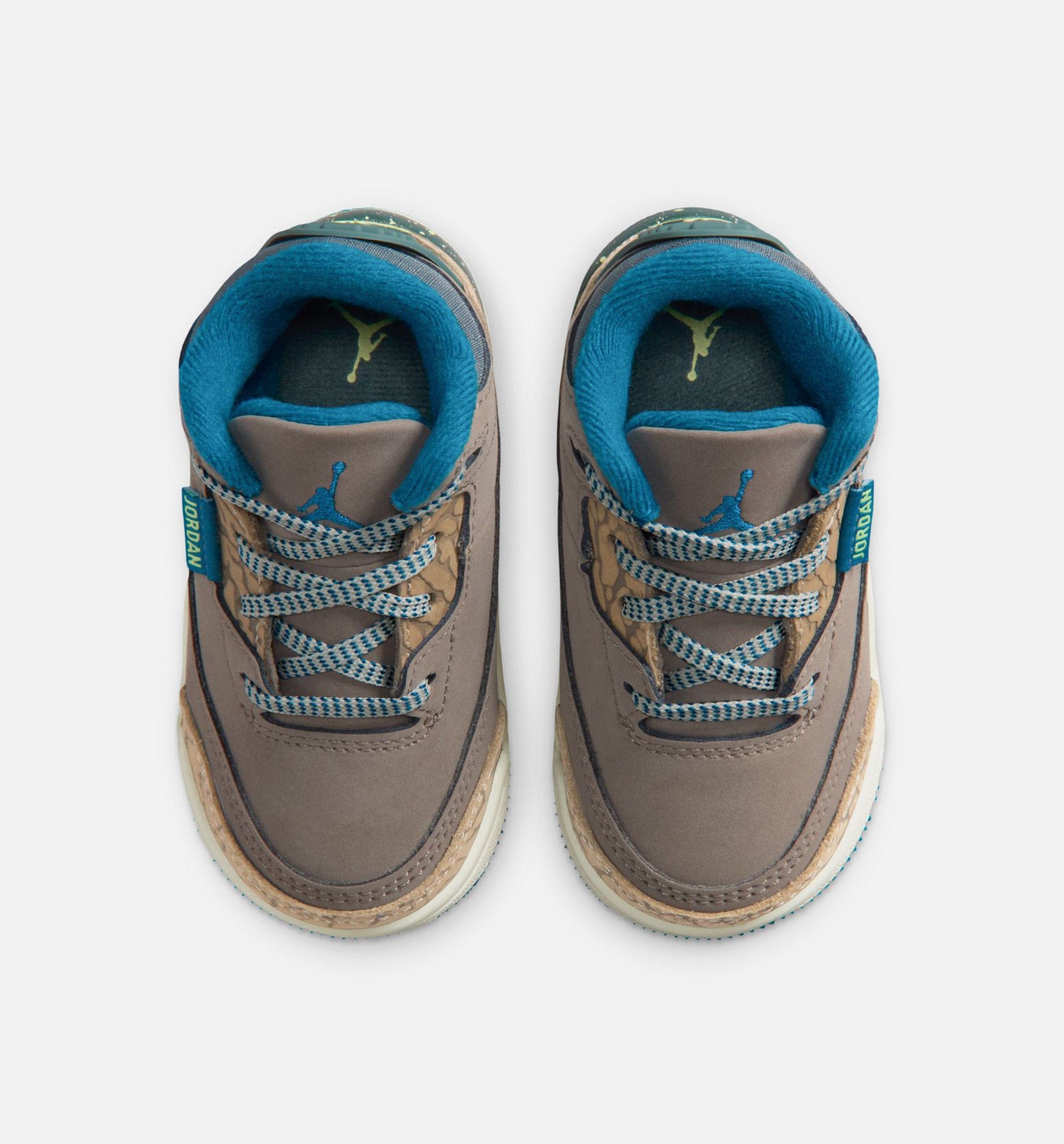 Air Jordan 3 Retro Olive Grey Infant Toddler Lifestlye Shoe - Olive Grey/Green Abyss/Khaki/Sea Glass