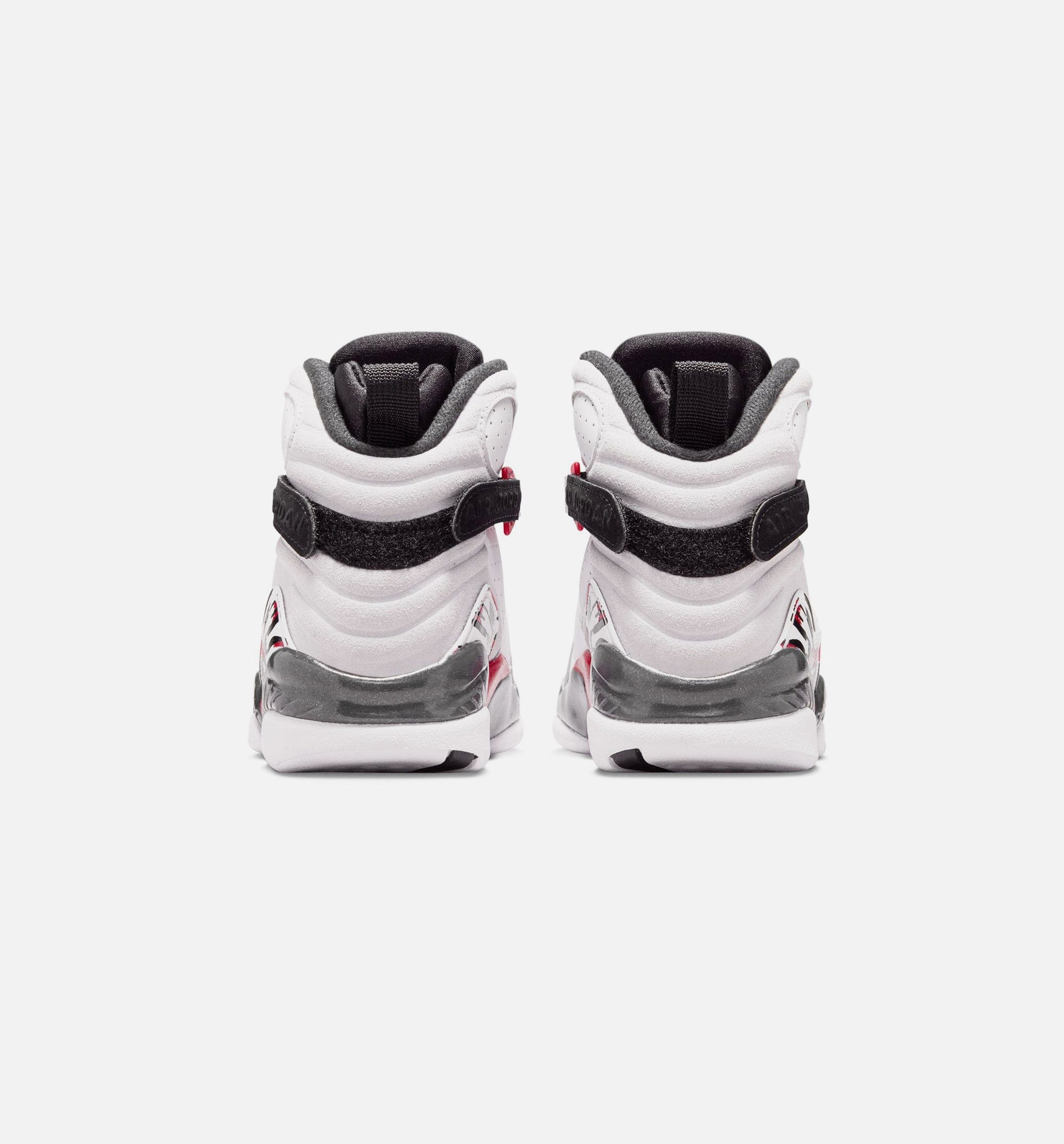 Air Jordan 8 Retro White And True Red Grade School Lifestyle Shoe - White/True Red/Black