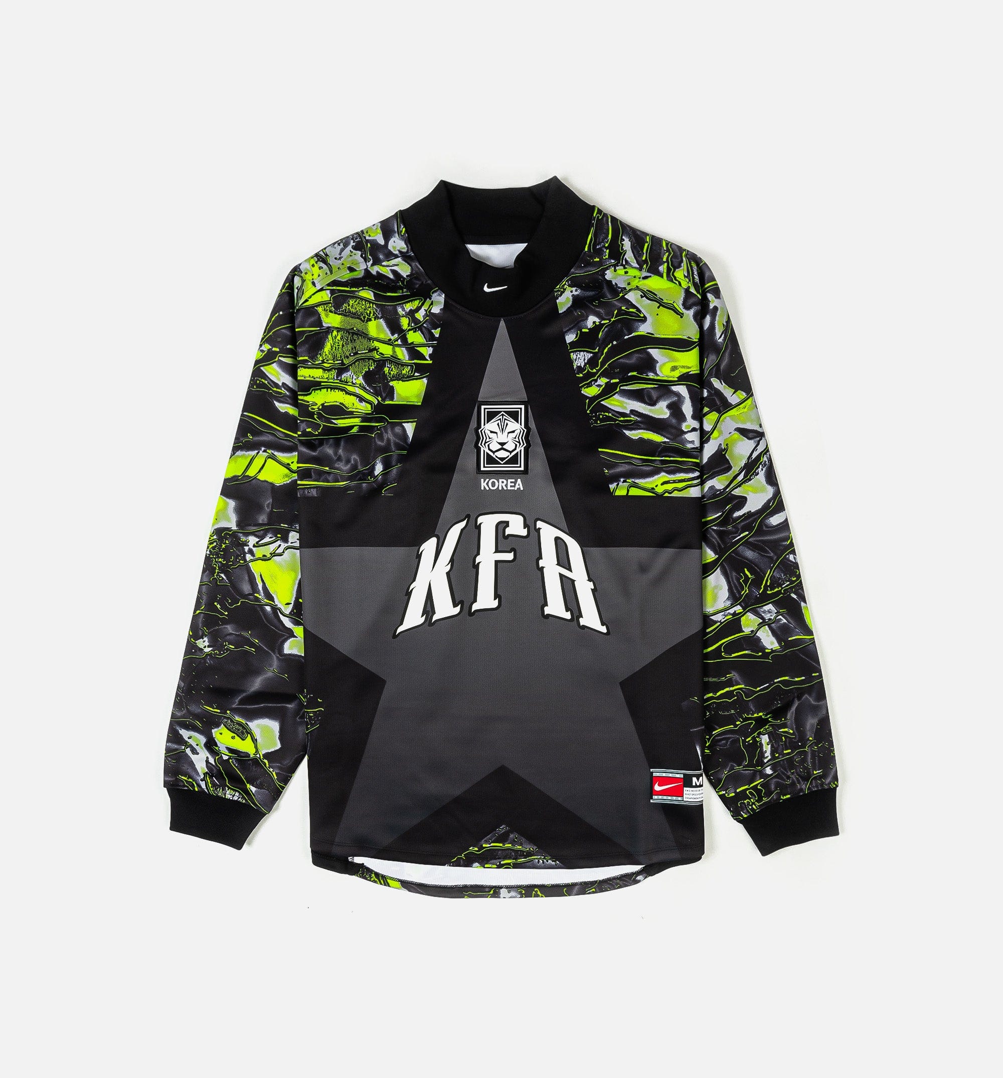 Nike Korea Hollywood Keeper Long Sleeve Mens Jersey - Black/Black/White