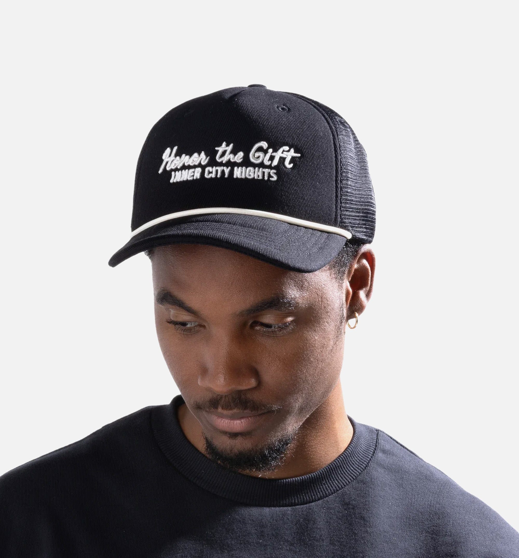 HONOR City Nights Trucker Mens Hat - Black