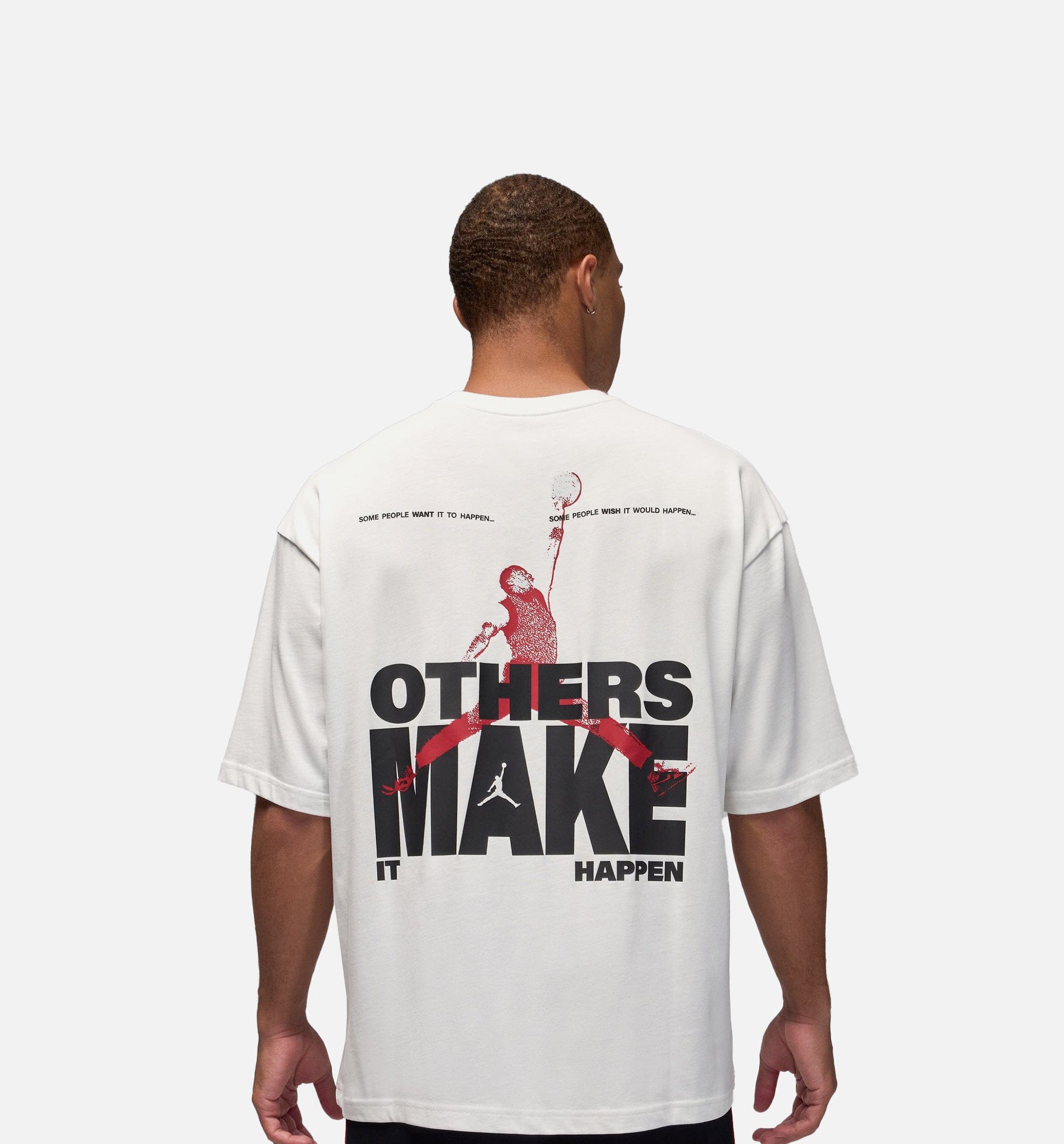 Air Jordan Reissue Oversized Graphic Mens Short Sleeve Shirt - Summit White