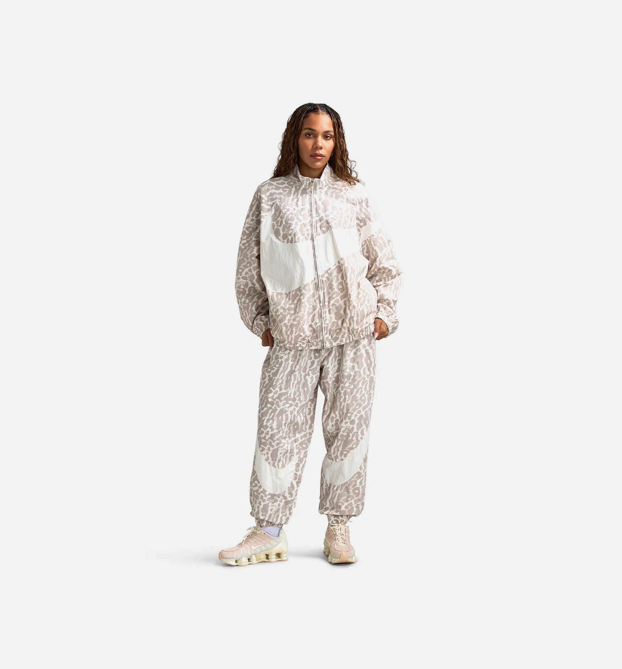 Nike NSW Woven Printed All Over Womens Pant - College Grey/Sail