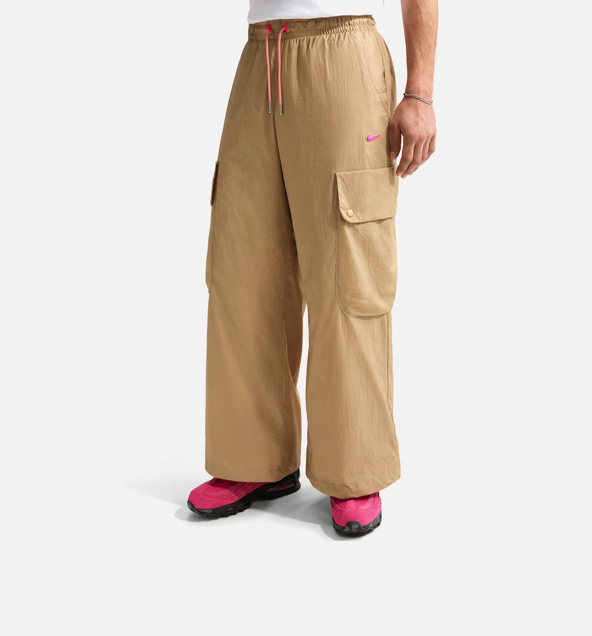 Nike Transparent Cargo Mens Pant - Parachute Beige/Hyper Pink