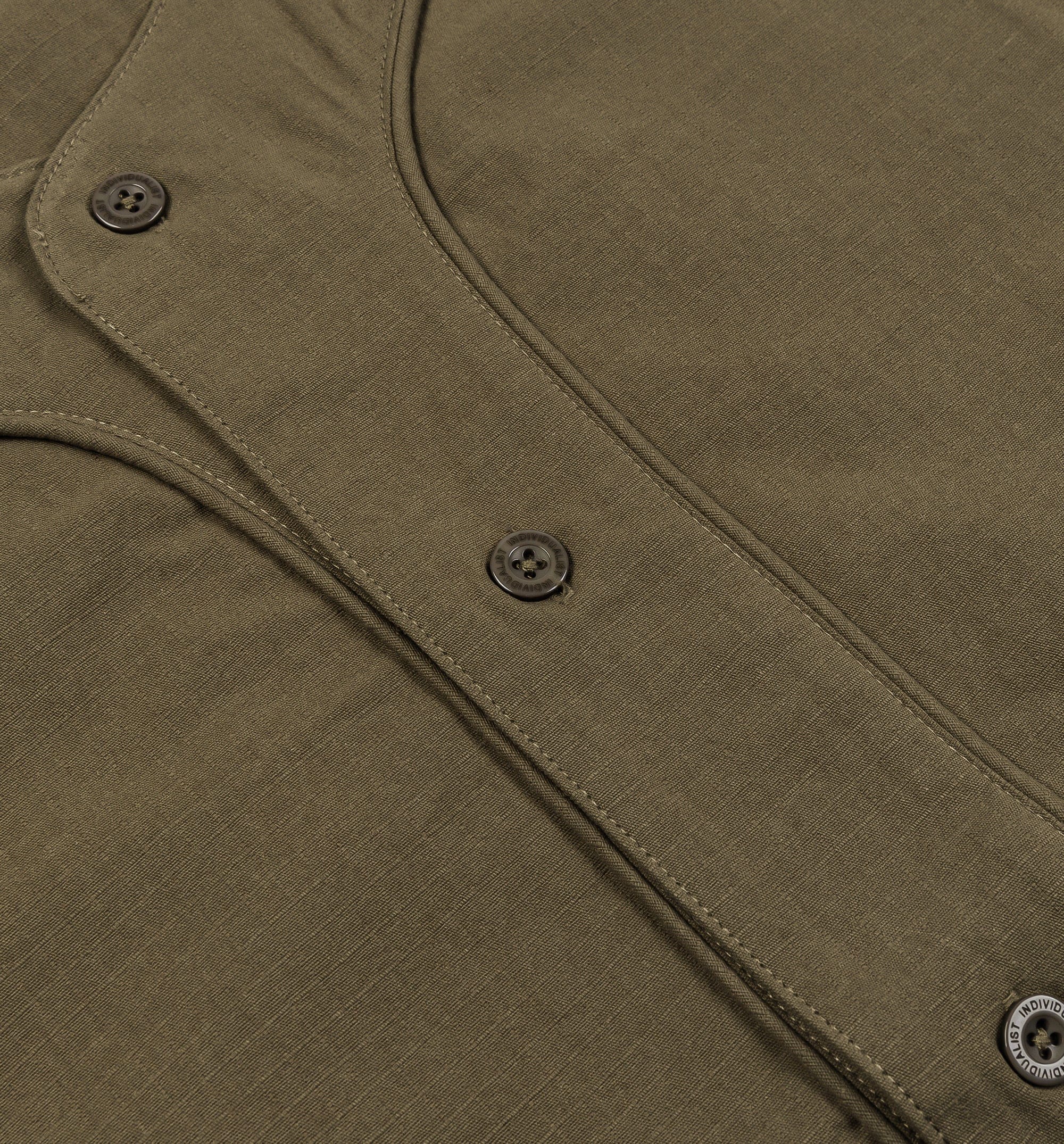 INDIVIDUALIST Field Day Baseball Mens Short Sleeve Shirt - Olive