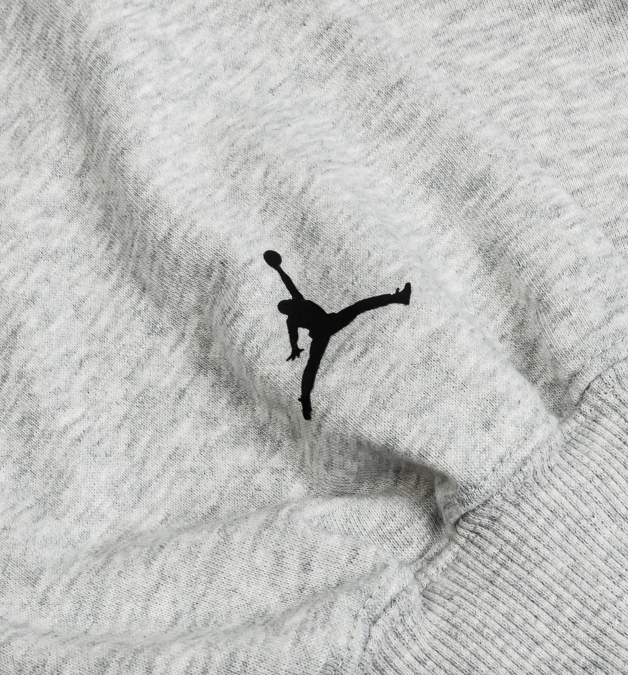 Air Jordan Flight Oversized Pullover Hoodie Mens Hoodie - Heather Grey/Black