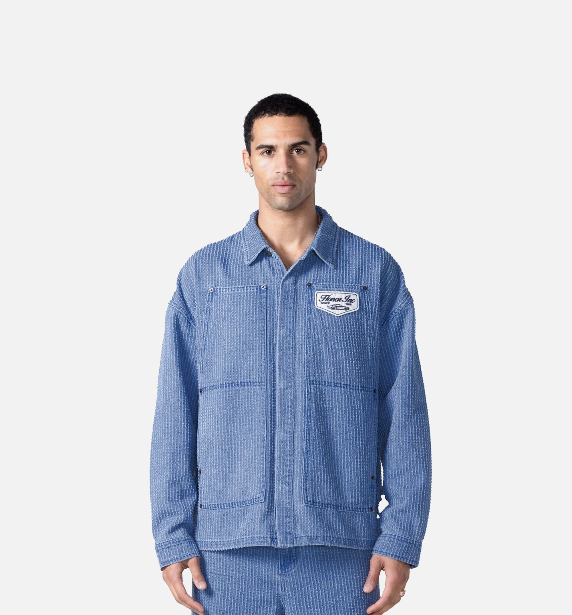 HONOR Spring Inc Cover Mens Long Sleeve Shirt - Indigo