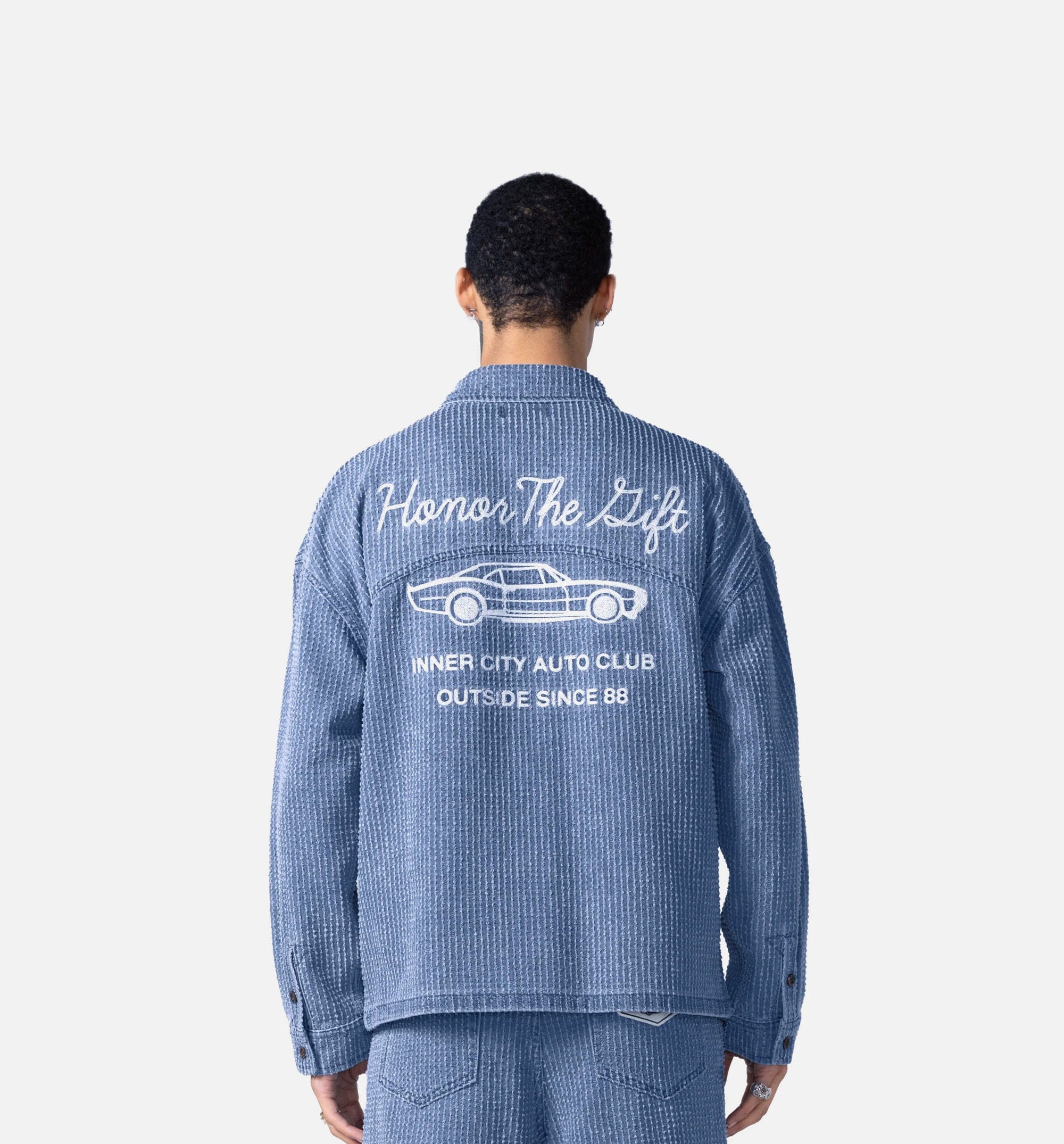 HONOR Spring Inc Cover Mens Long Sleeve Shirt - Indigo