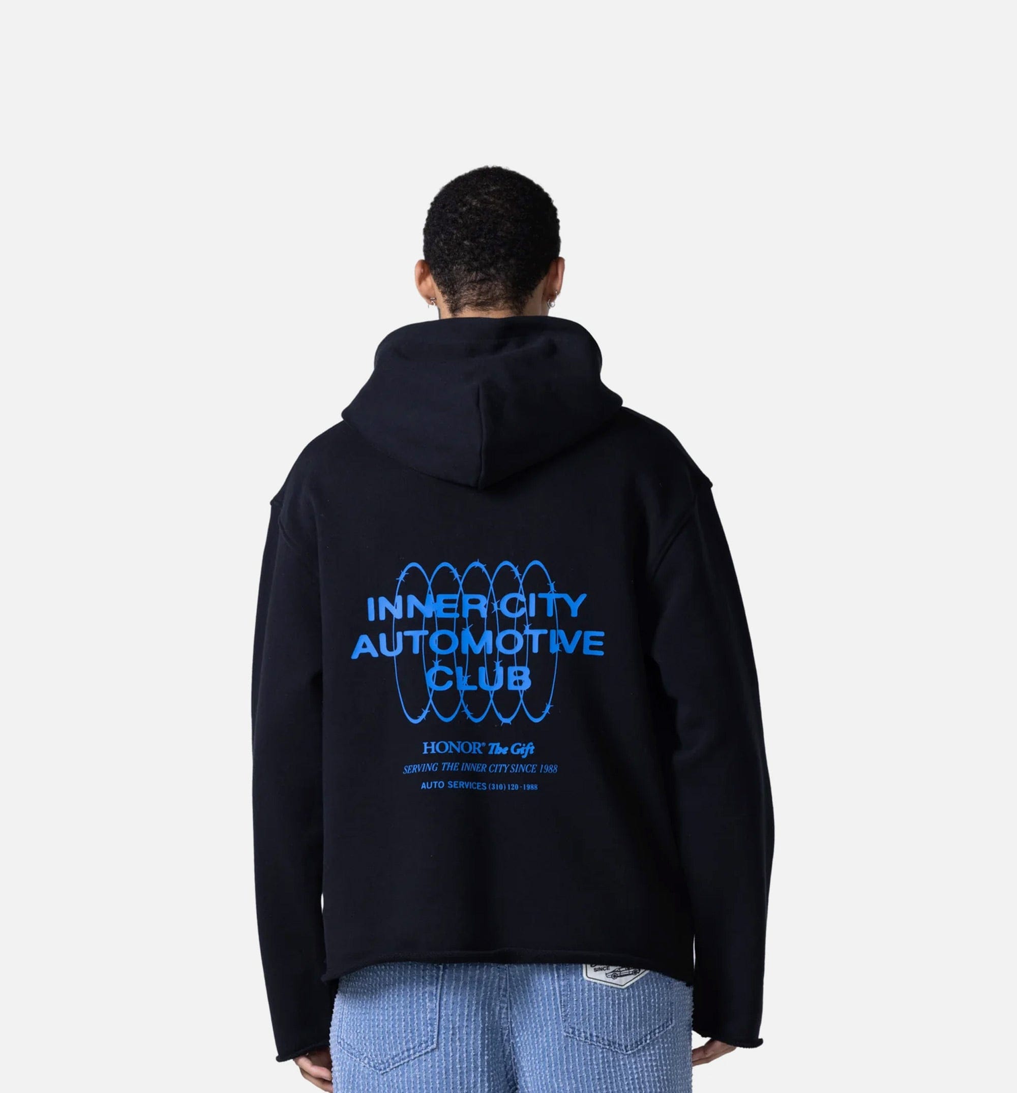 HONOR Speedbike Pullover Mens Hoodie - Black/Pink