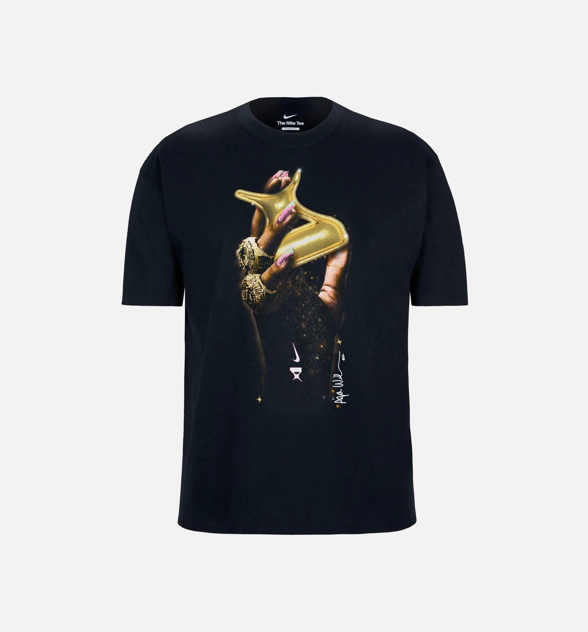 Nike A'ja Wilson Rings So Win Mens Short Sleeve Shirt - Black