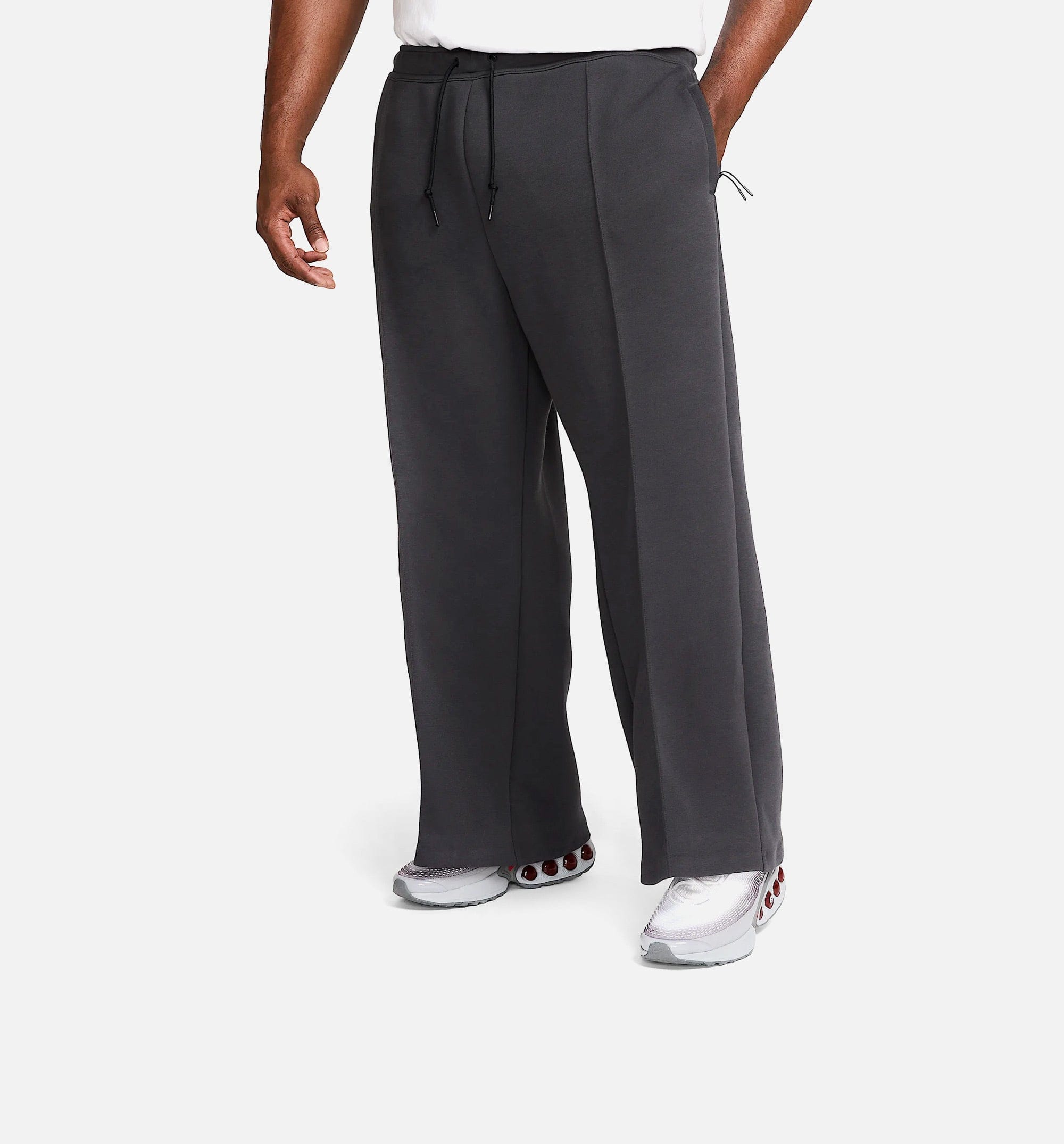 Nike Tech Fleece Wide Leg Mens Pant - Black/Black