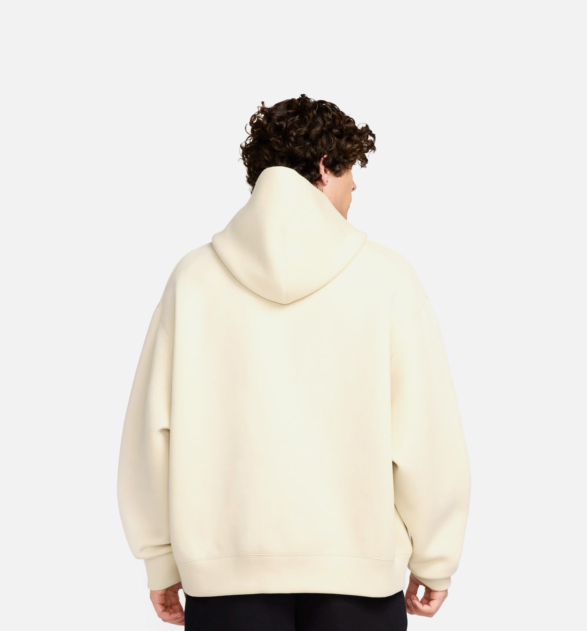 Nike Tech Fleece Pullover Mens Hoodie - Beige/Black