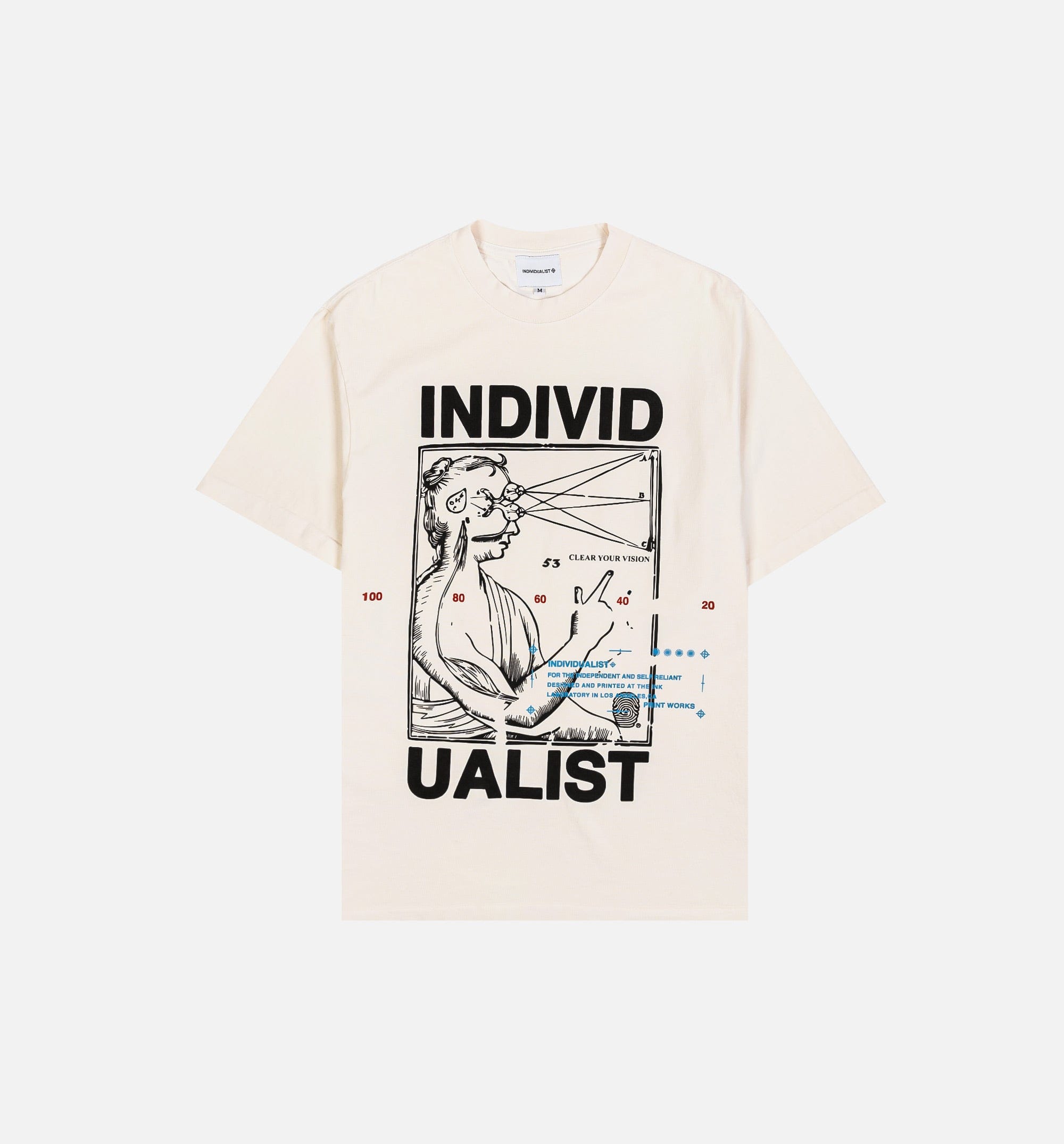INDIVIDUALIST The Vision Mens Short Sleeve Shirt - White/Black