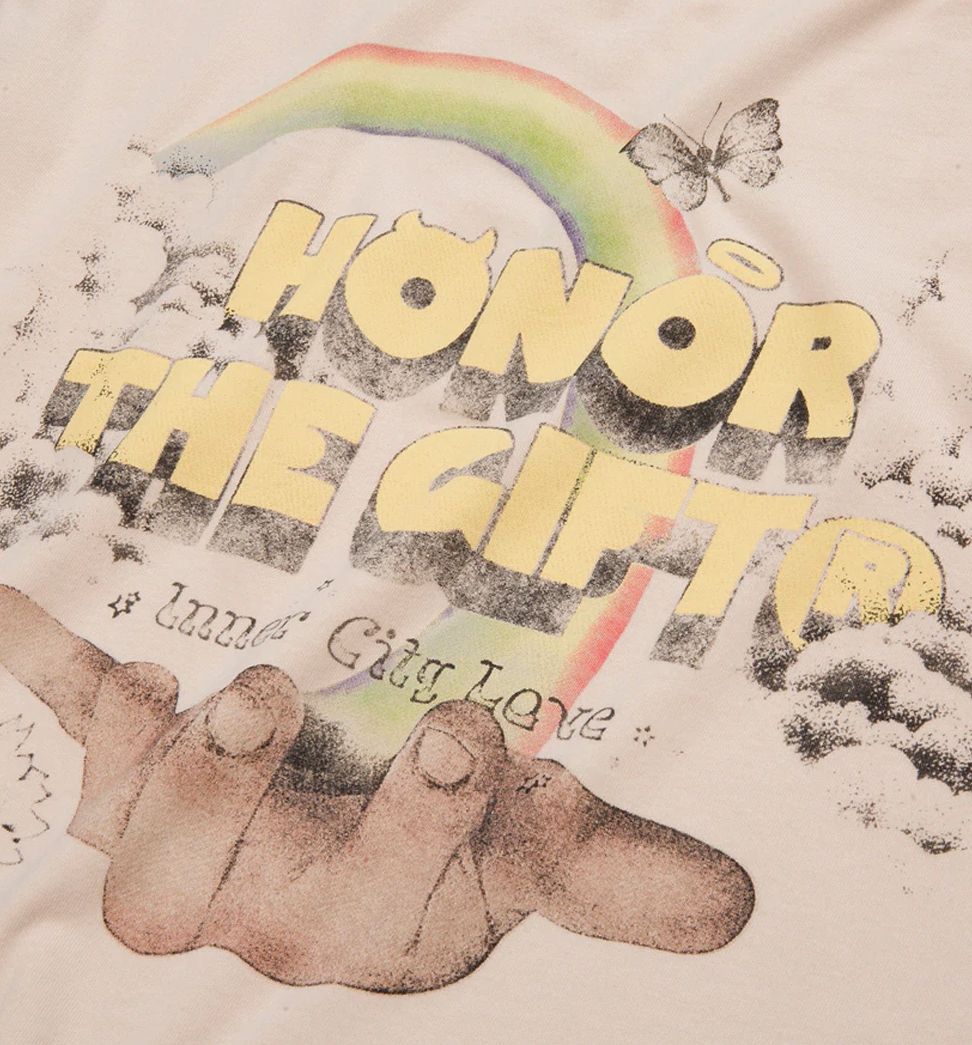 HONOR Palms Tee Mens T-Shirt - Cream