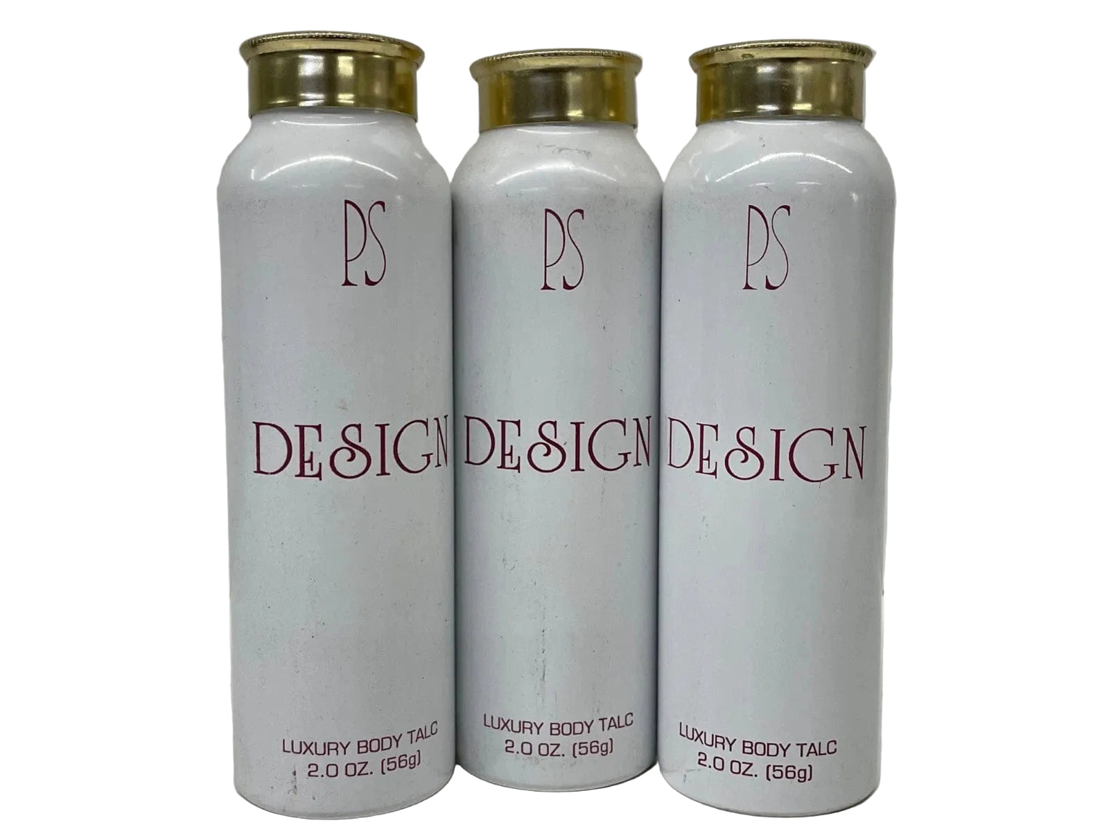 Luxury Perfumes Inc. PS DESIGN BODY TALC BY PAUL SEBASTIAN, DISCONTINUED TALC, LOTS OF 3.