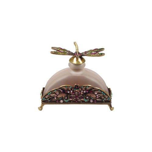 Welforth Dragon Fly Perfume Bottle Torquoise and Gems Lavender