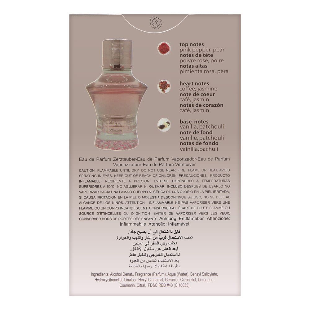NuParfums Black is Black Blossom by Nuparfums for Women 3.4 oz Eau de Parfum Spray