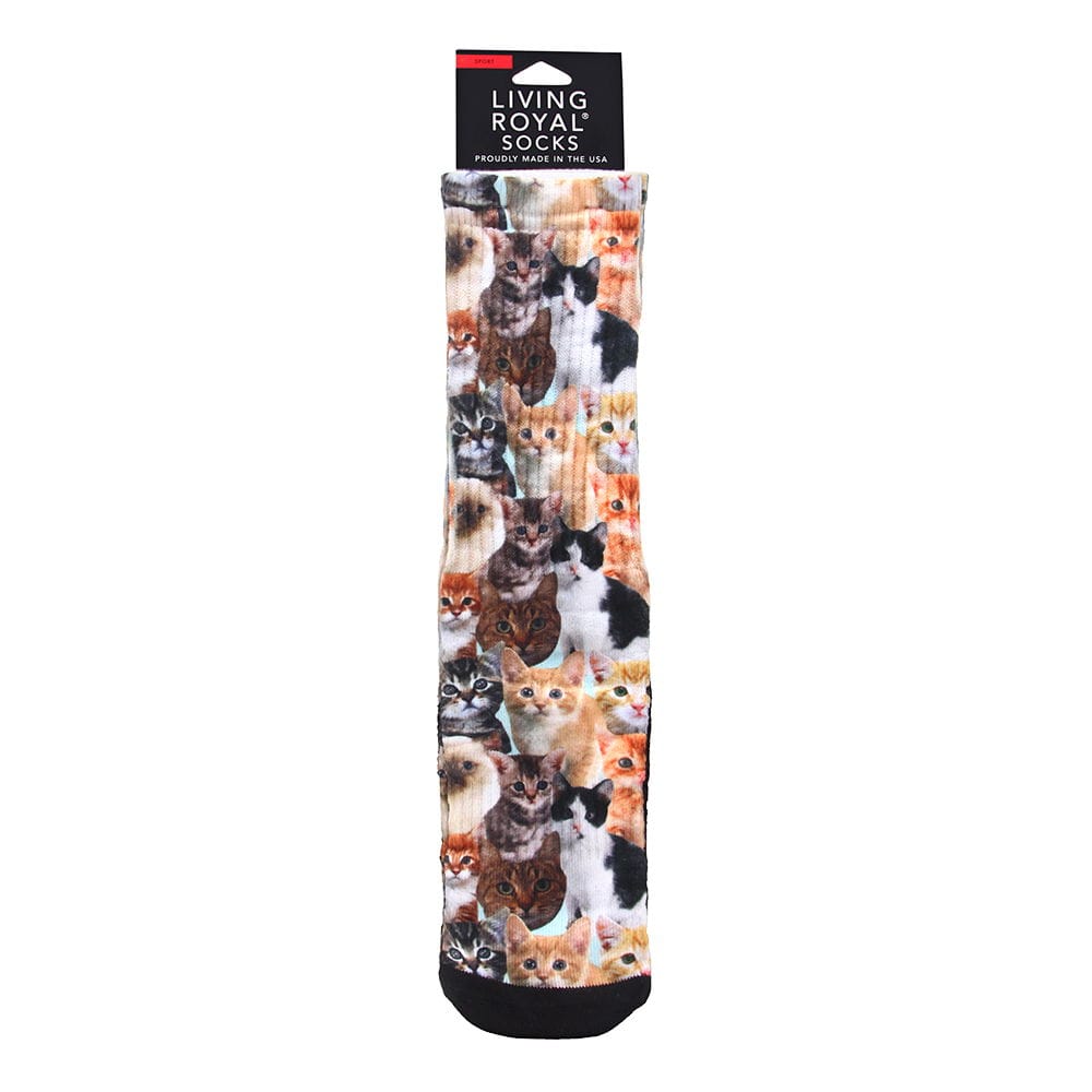 Living Royal Kitty All Over Sport Socks Model No. 4100S - 1 Pair