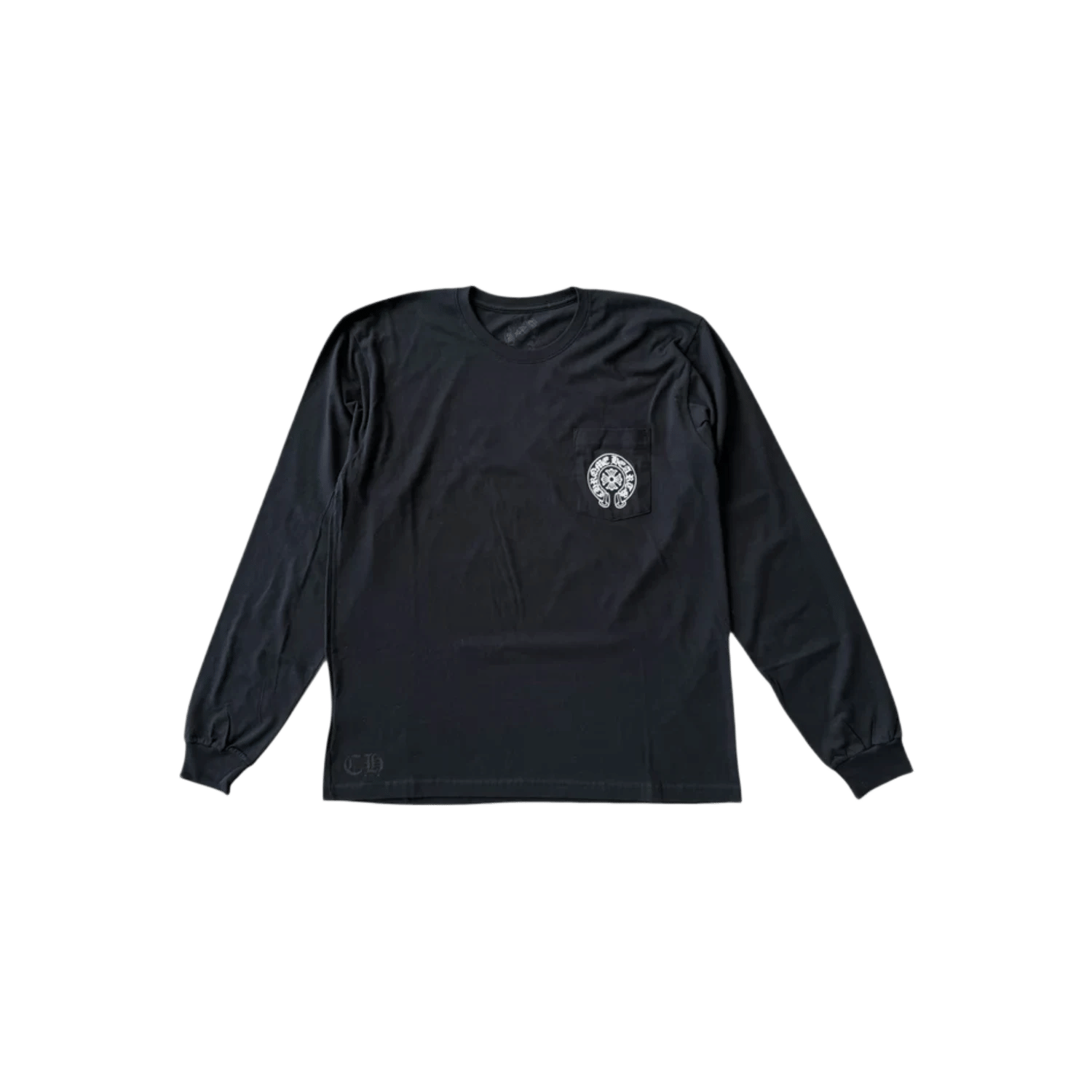 Chrome Hearts Honolulu Exclusive Horseshoe Floral L/S T-Shirt Black