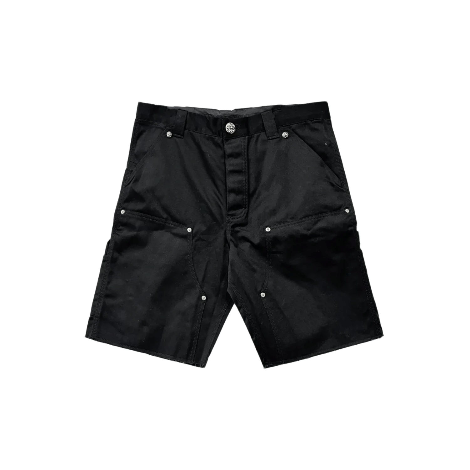 Chrome Hearts Double Knee Carpenter Shorts Black