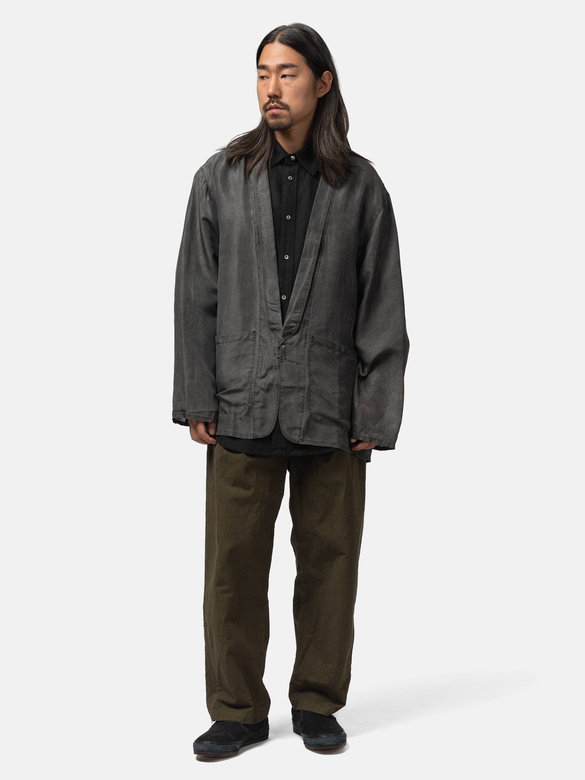 barbell object Hook Jacket Fade Black