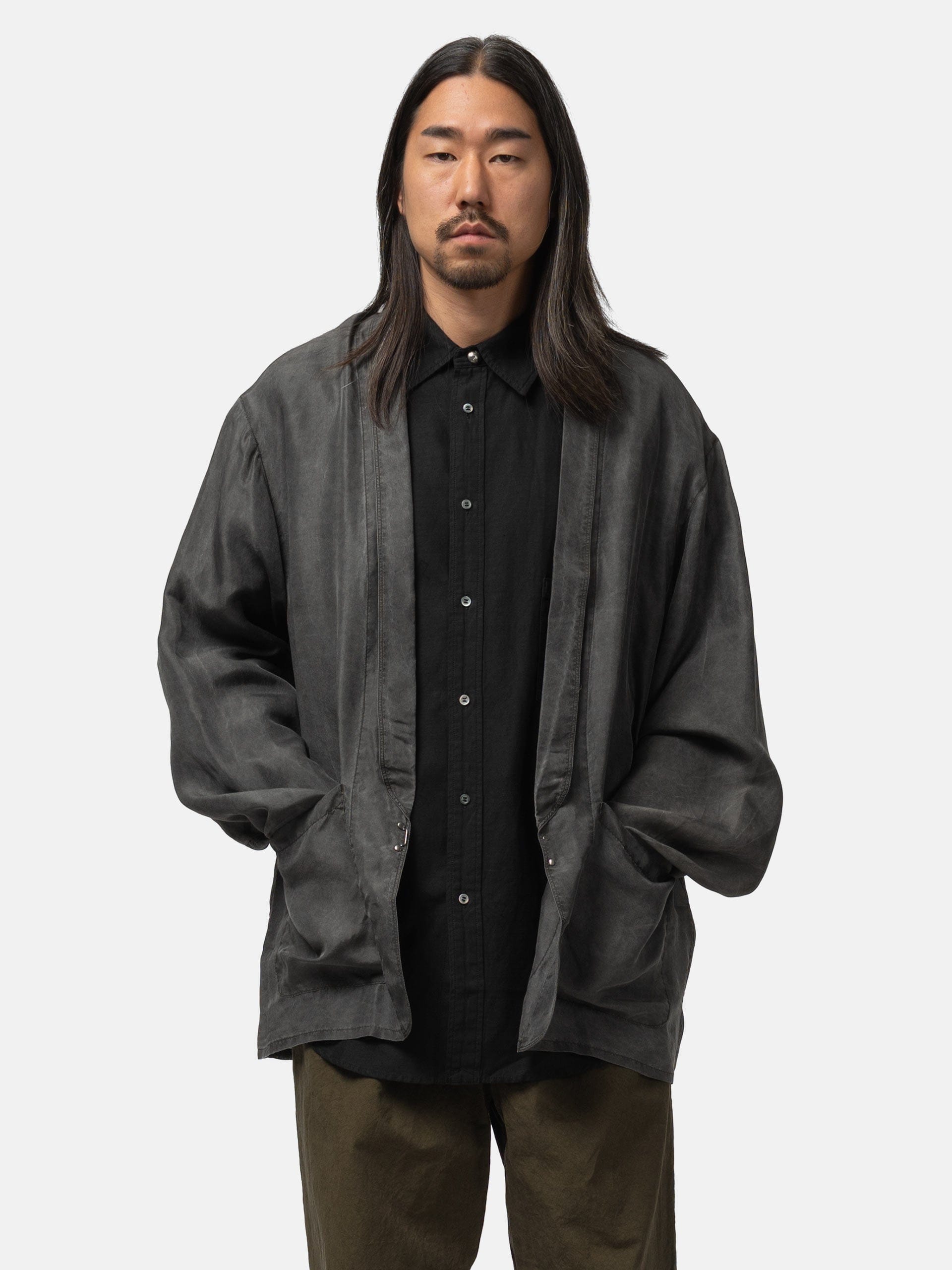 barbell object Hook Jacket Fade Black