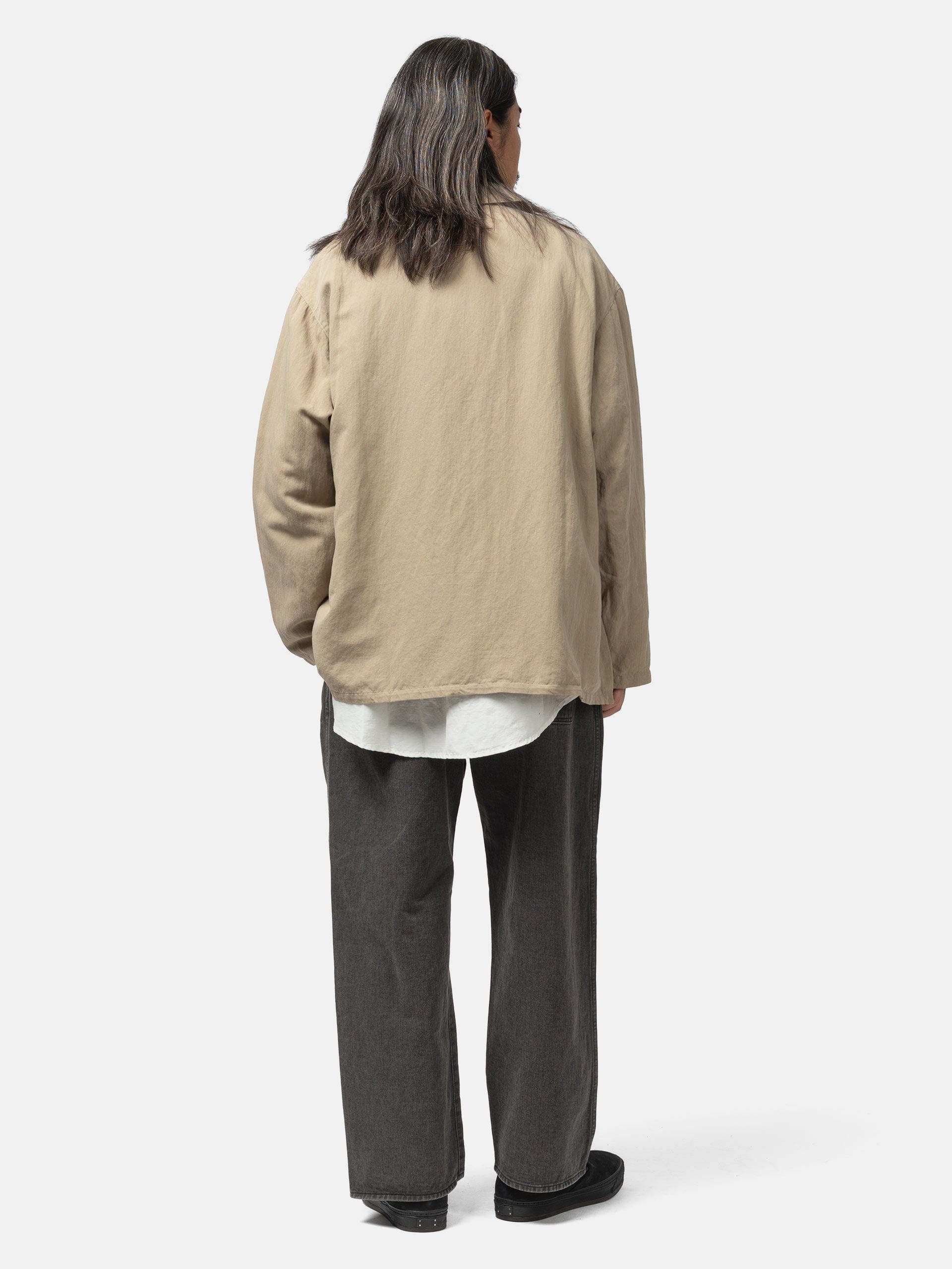 barbell object Belted Jacket Beige