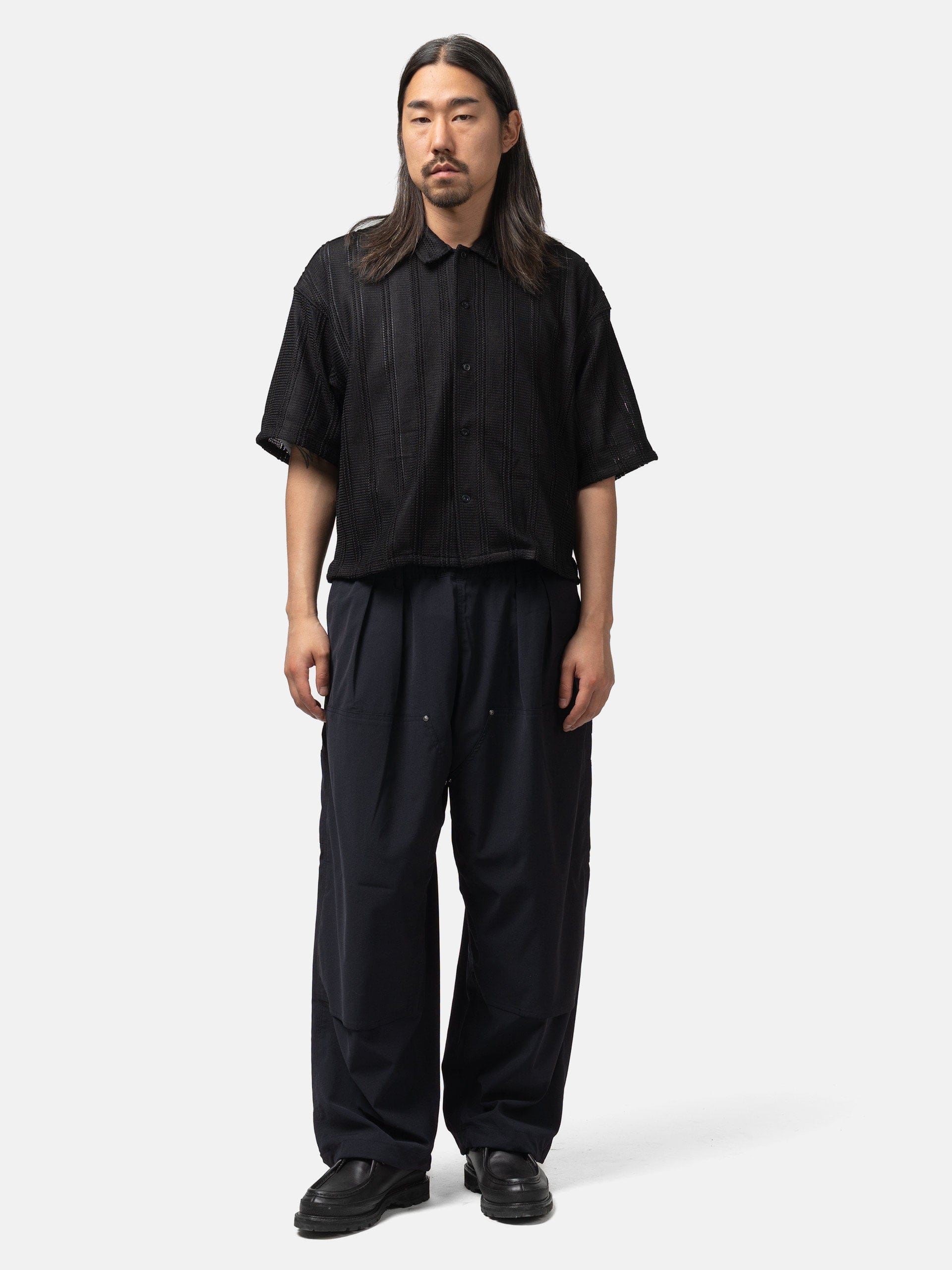 BEAMS Double Knee Easy Pants Navy