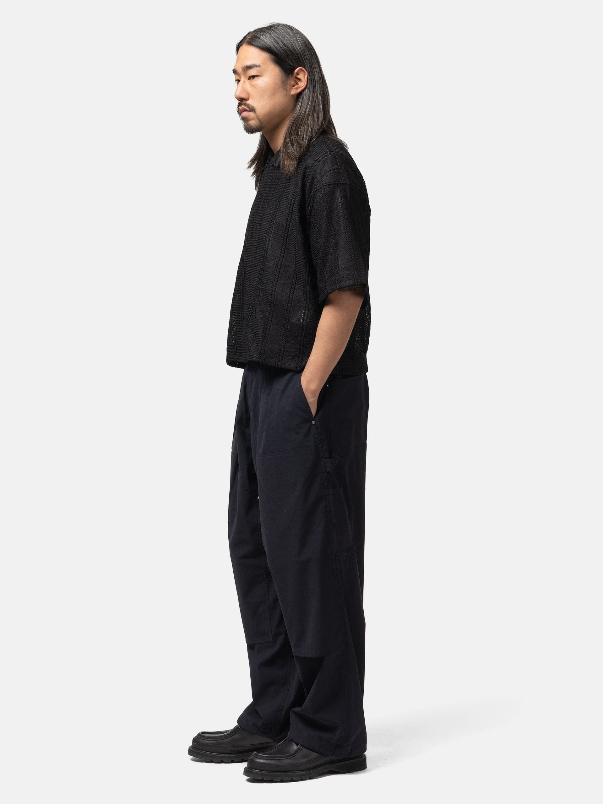 BEAMS Double Knee Easy Pants Navy