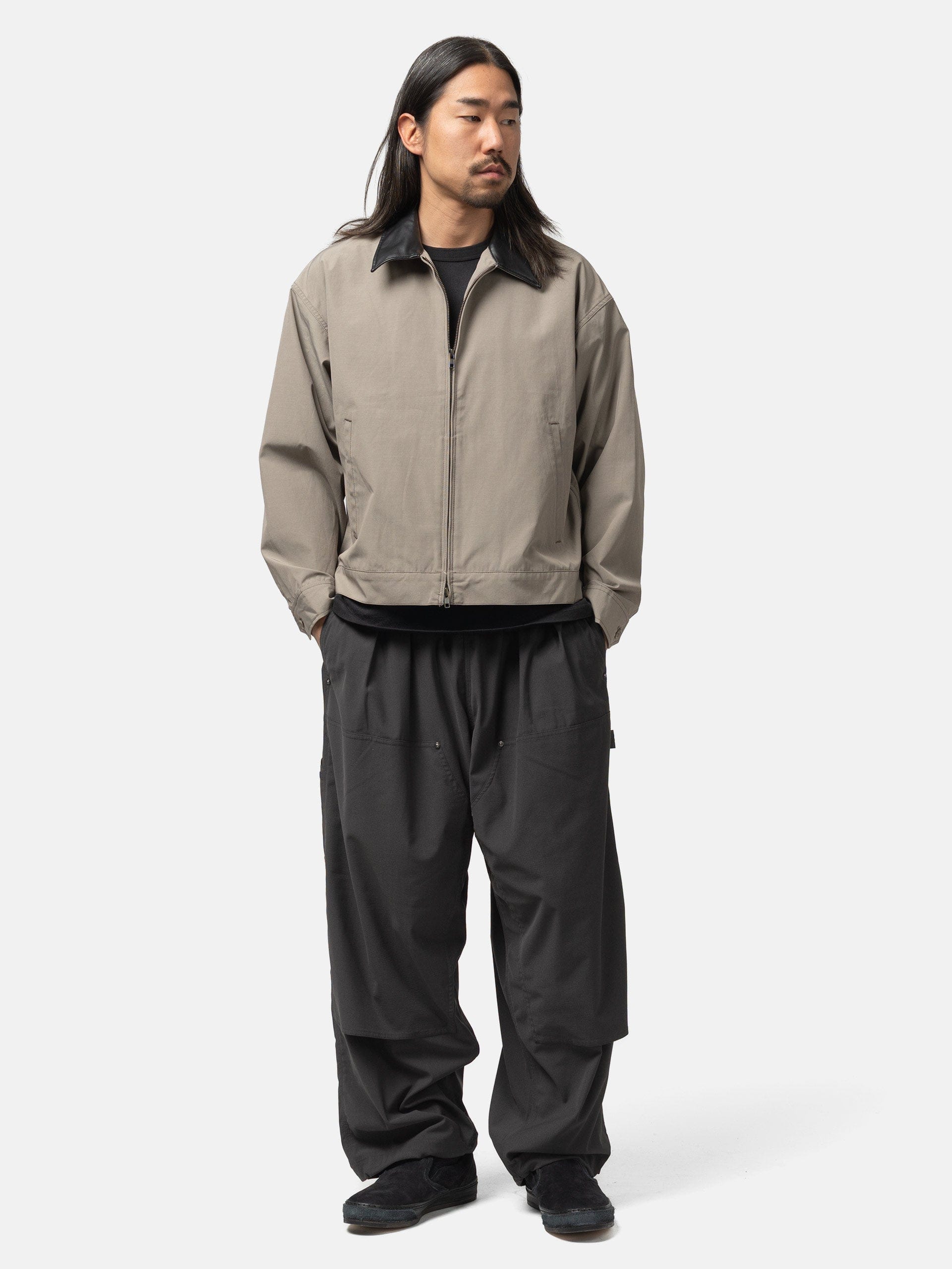 BEAMS Double Knee Easy Pants Charcoal