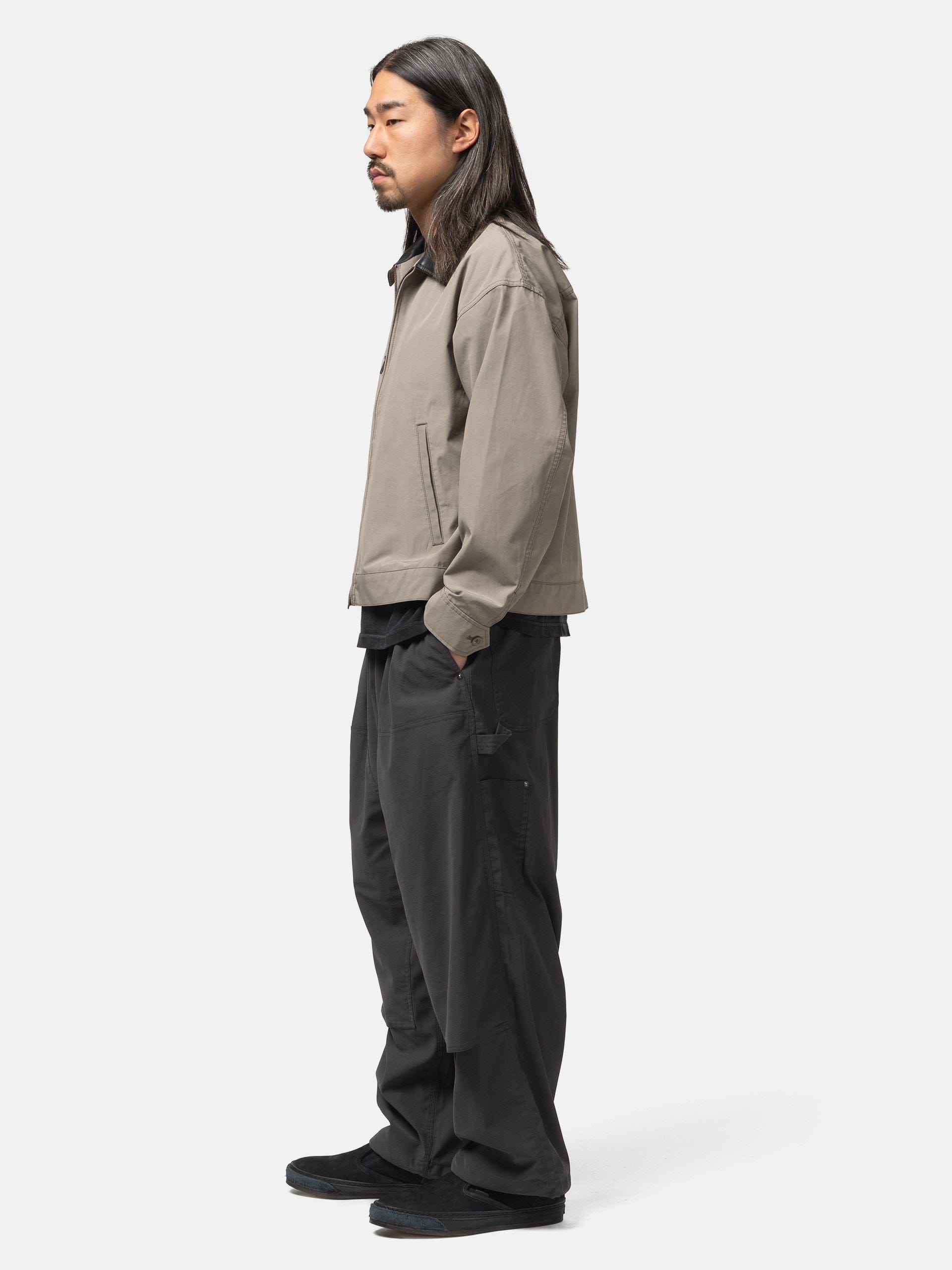BEAMS Double Knee Easy Pants Charcoal