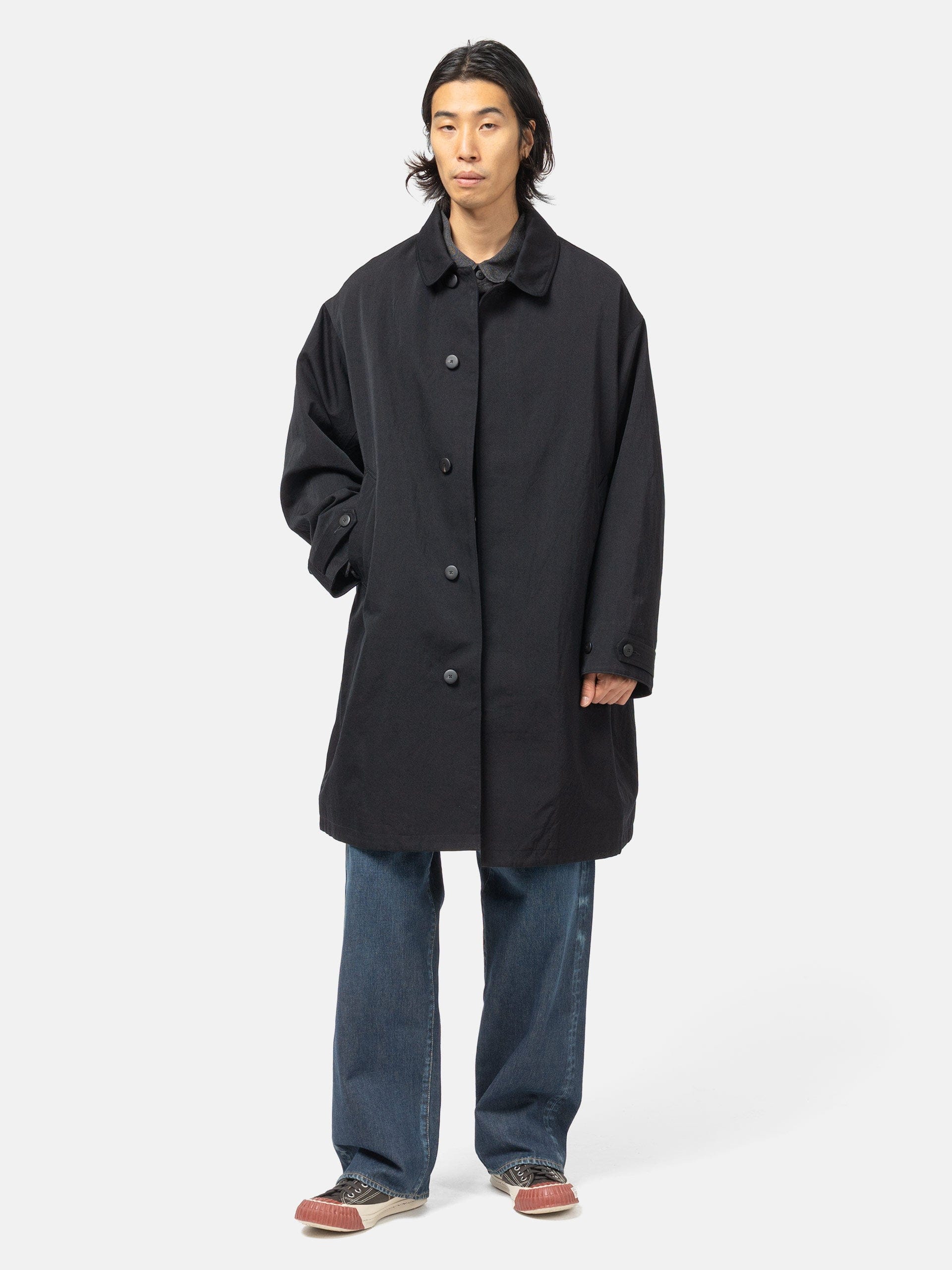 visvim Balmat Soutien Coat Black